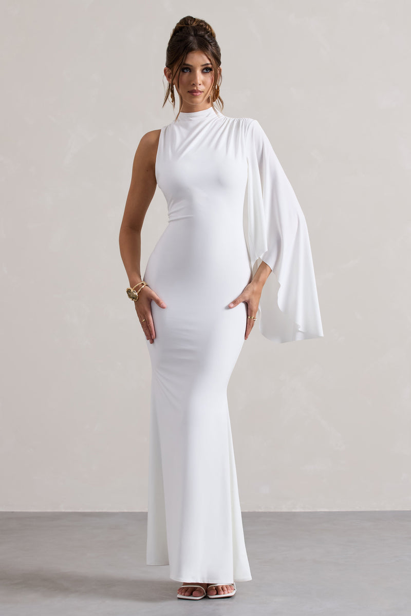 新品未使用‼️ Deauville Gathered Long Dress WB_CL134670005-SamayaWhiteHigh