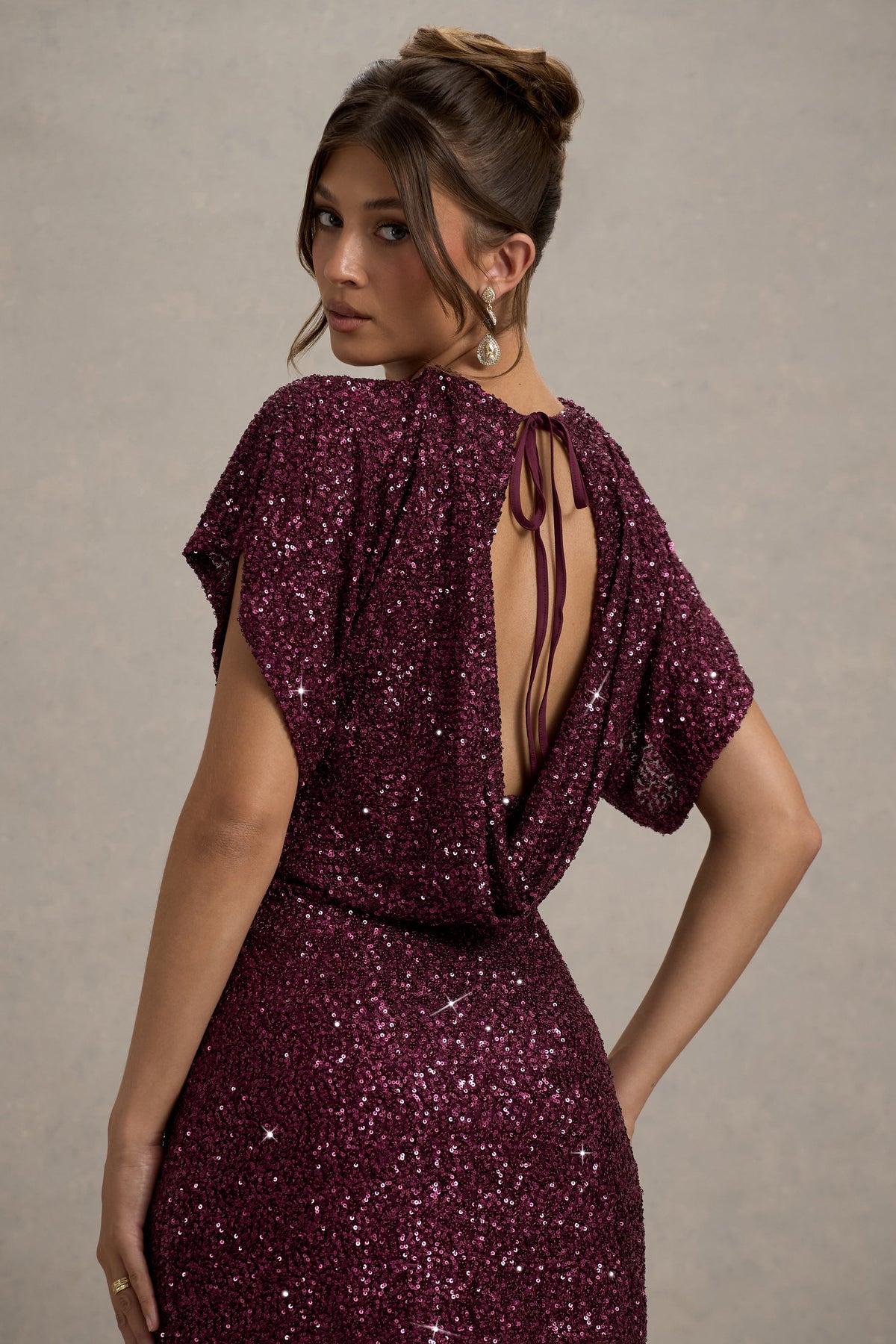 Berry sequin dress hotsell