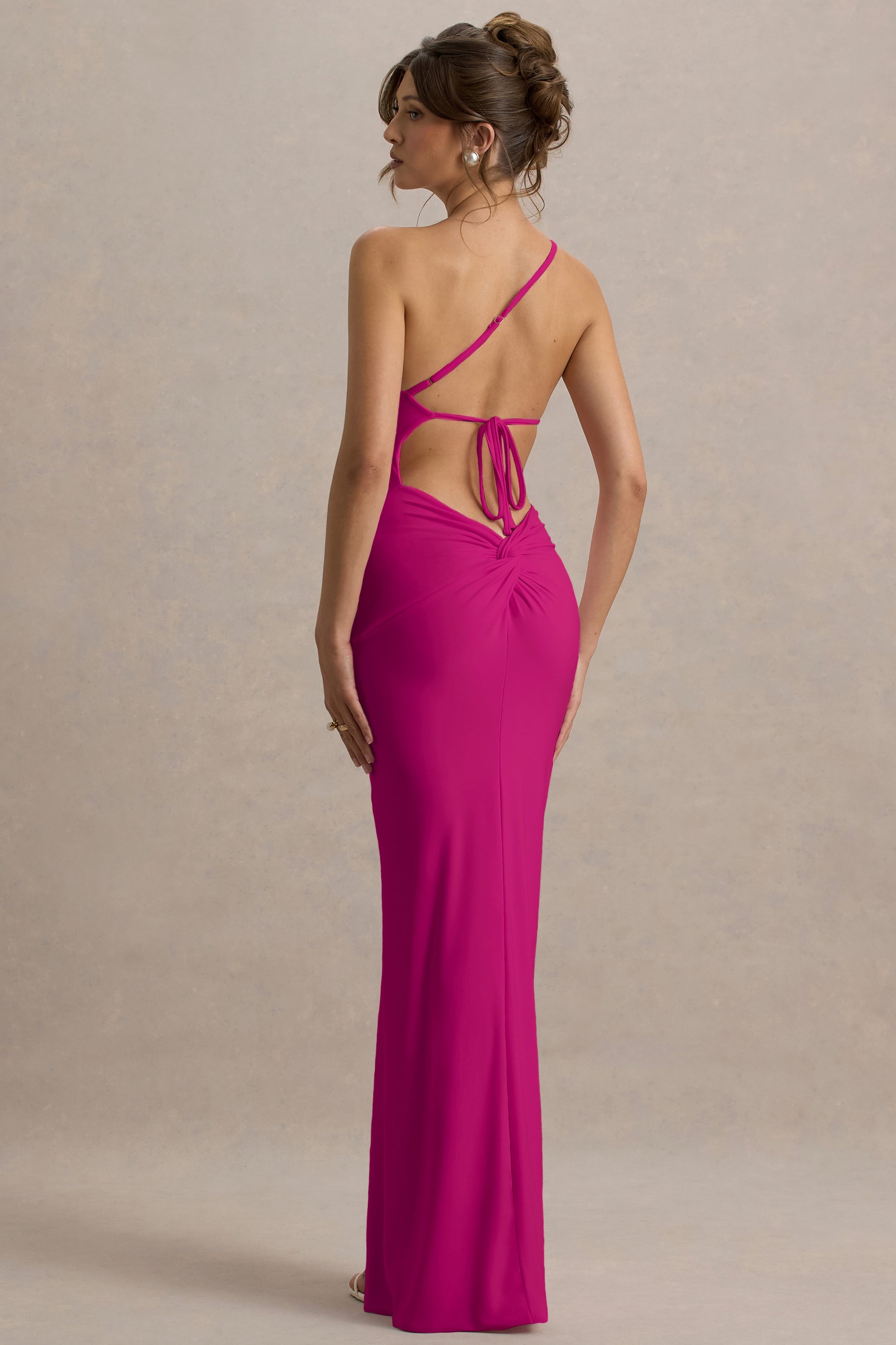 HR_CL127621080 - Dressing Up | Hot Pink One Shoulder Maxi Dress With Open Back Detail_01.jpg