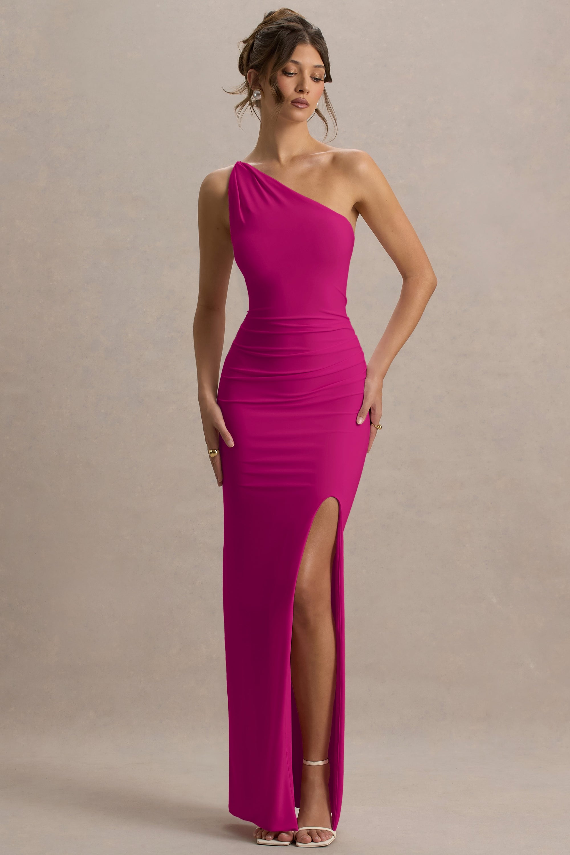 HR_CL127621080 - Dressing Up | Hot Pink One Shoulder Maxi Dress With Open Back Detail_04.jpg