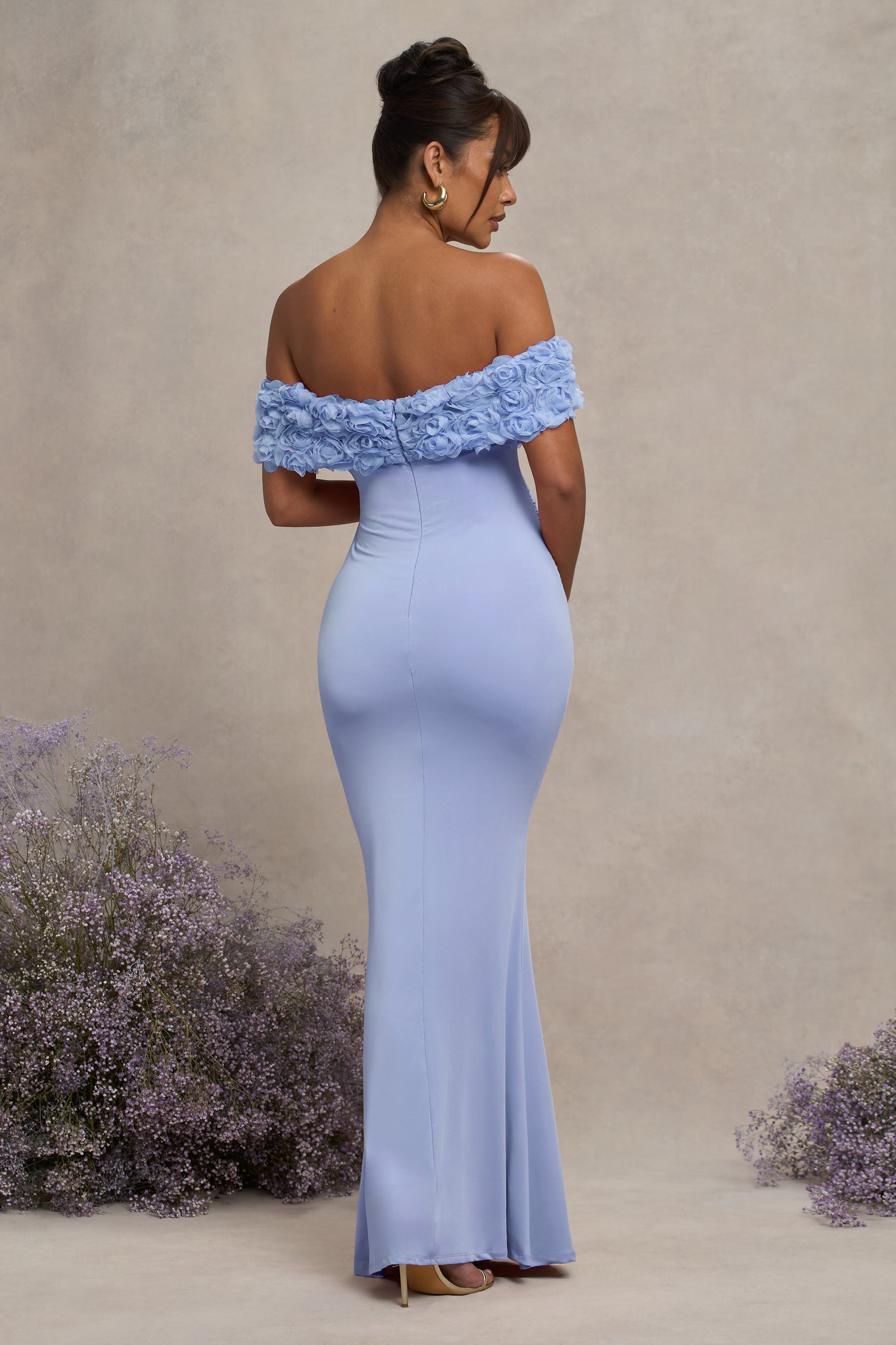 HR_CL129851312 - Inflorescence | Powder Blue Mesh Floral Bardot Maternity Maxi Dress6.jpg