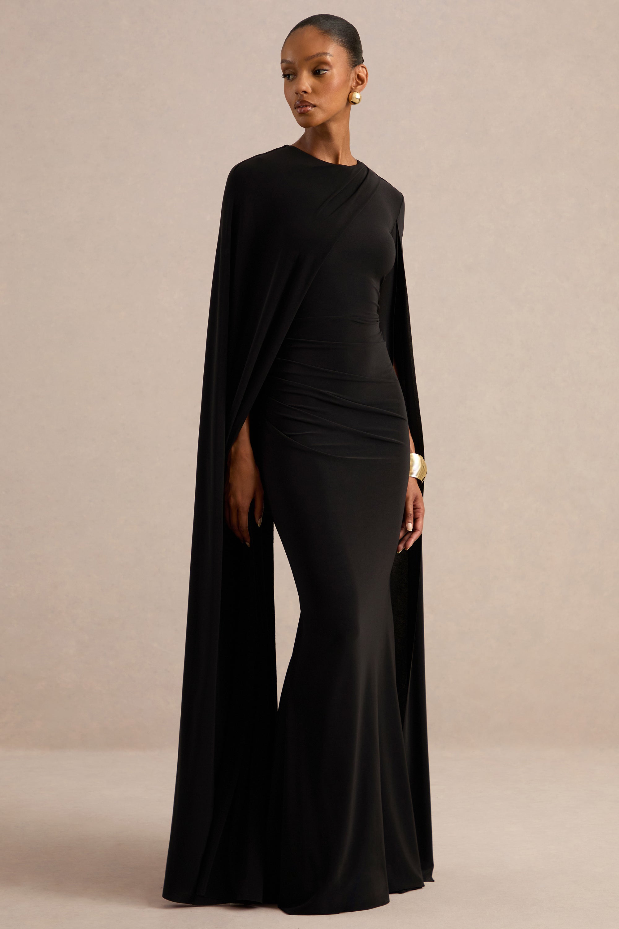 ECM_HR_CL129887002 - Magdelena _ Black Asymmetric Cape Maxi Dress1.jpg