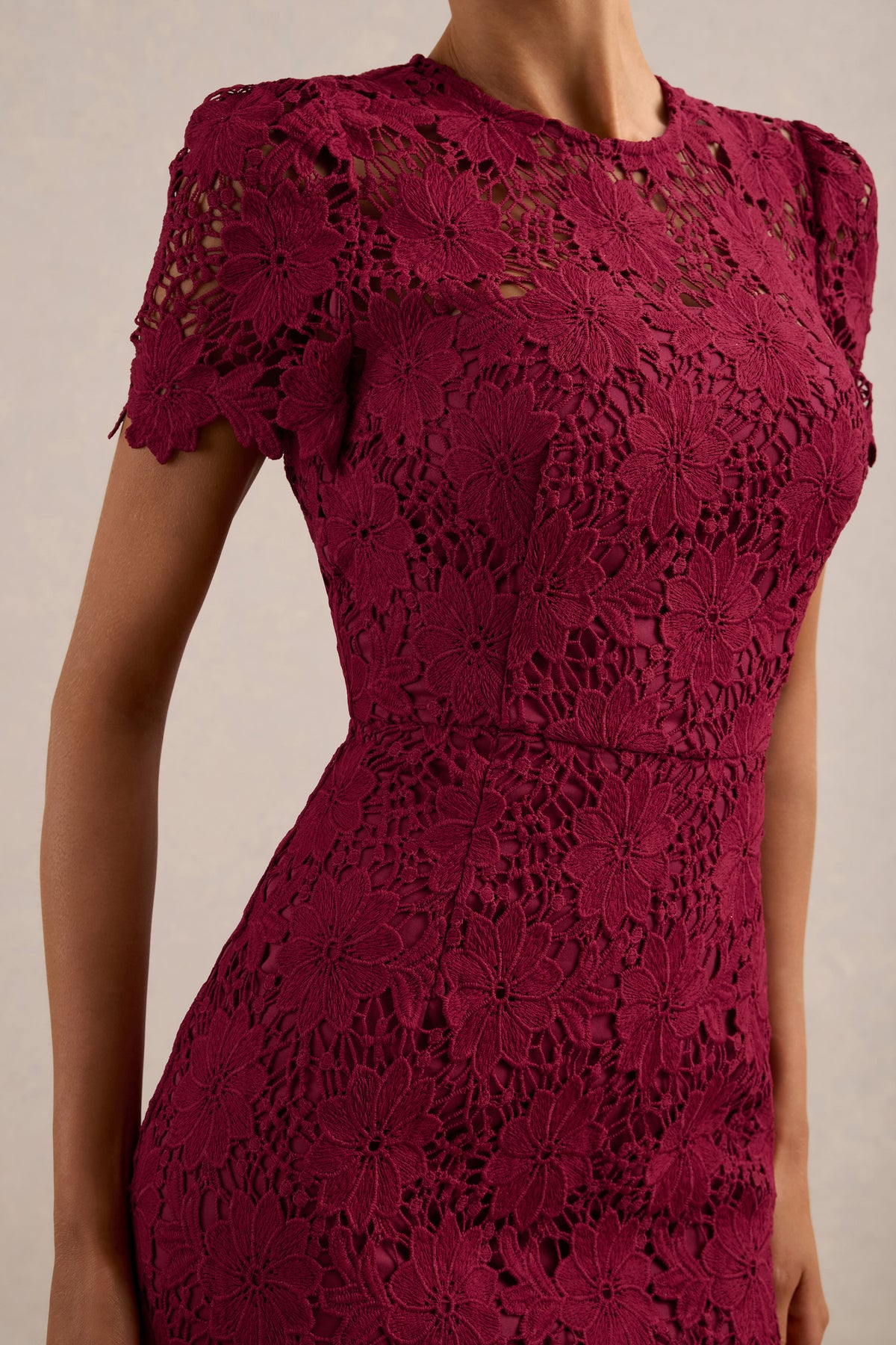 ECM_HR_CL135834102 - Clarissa _ Burgundy Lace Fitted Fishtail Midi Dress4.jpg