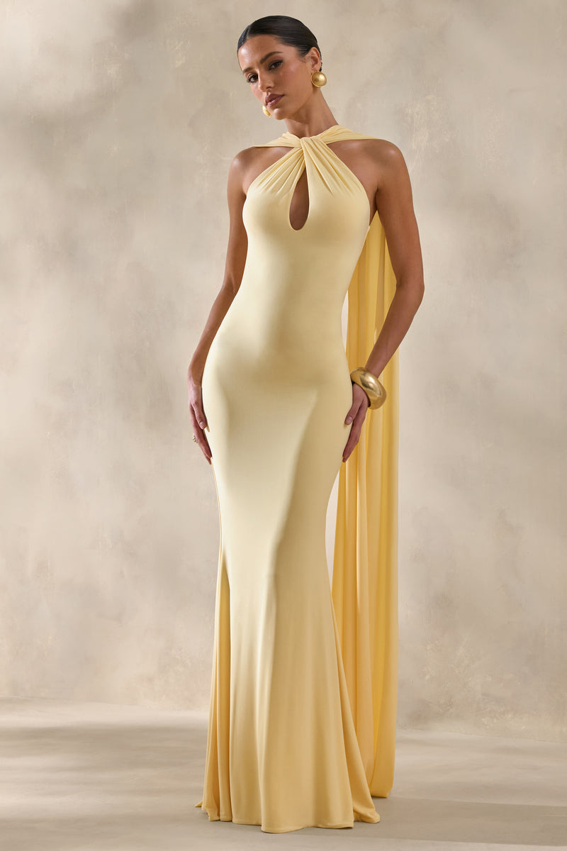 ECM_HR_CL135876121 - Rhoda | Lemon Twist Halter-Neck Cape Maxi Dress 1.jpg