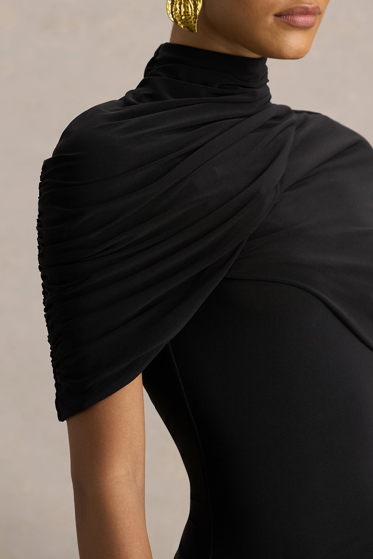 HR_CL135906002 - Enchant Black Asymmetric Twisted Cape Midi Dress 03.jpg