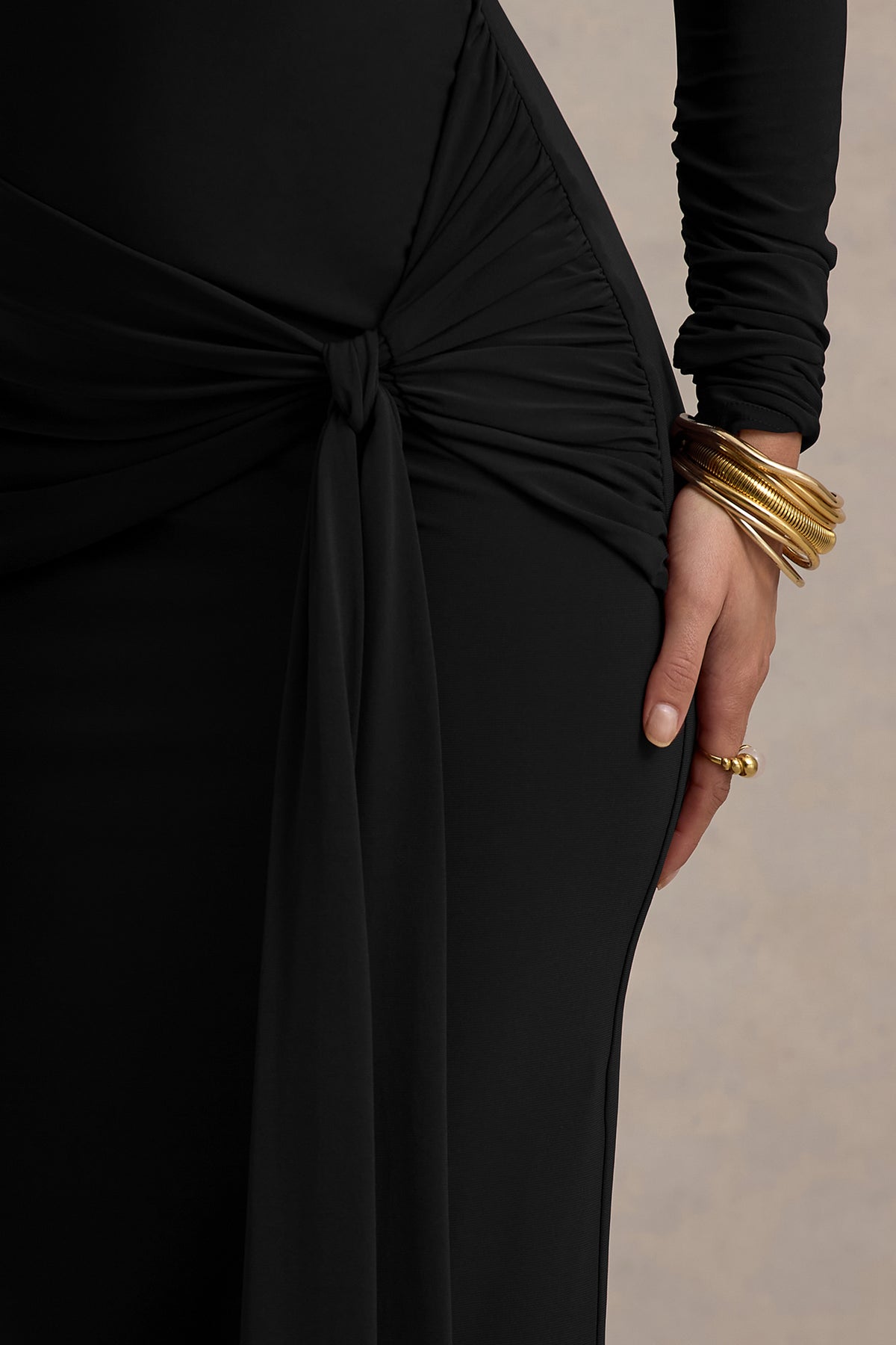 ECM_HR_CL136156001 - Jovie Black Bardot Wrap Maxi Dress With Sash Detail 08.jpg