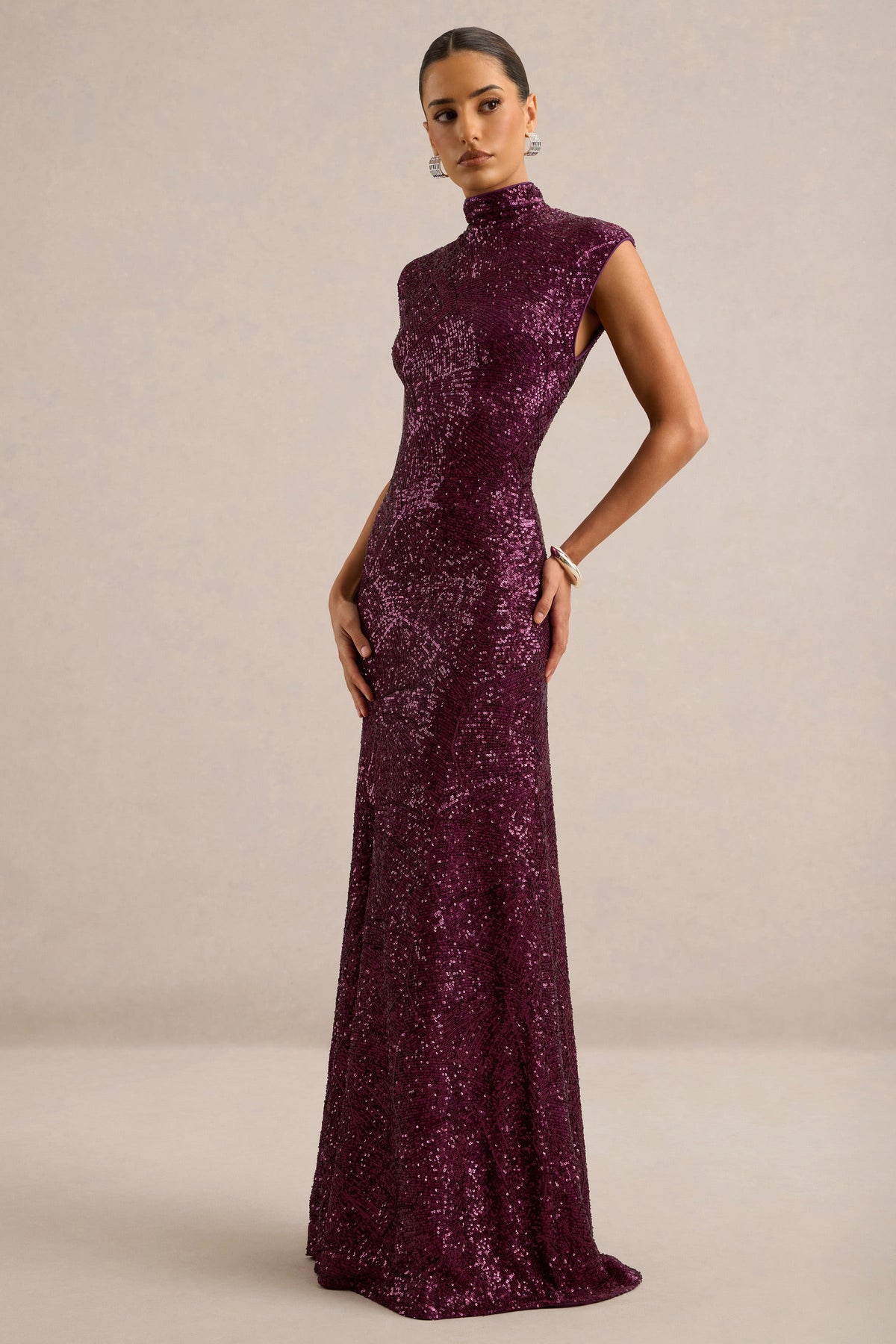 CL13667609006_ECM_HR_CL136676090_-_Cecy___Purple_Sequin_High_Neck_Maxi_Dress3
