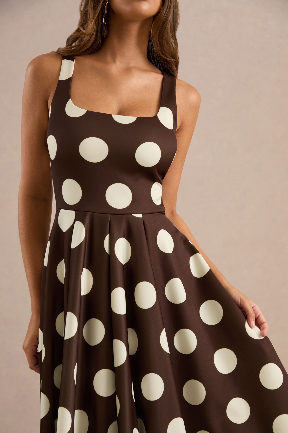 ECM_HR_CL136792022_Berta Dark Brown Polka-Dot Square-Neck Midi Dress 70.jpg