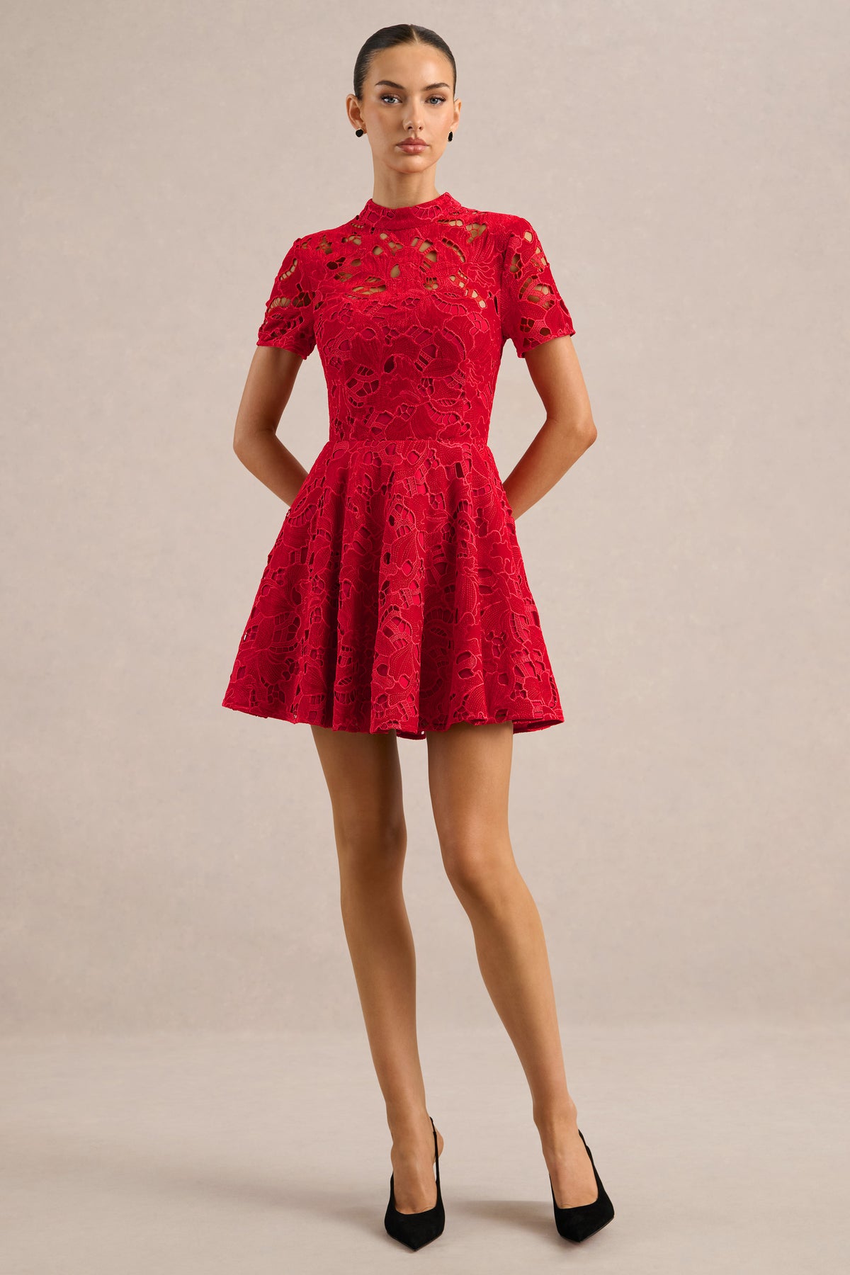ECM_HR_CL136987004 - Roam _ Red Lace High-Neck Mini Dress1.jpg