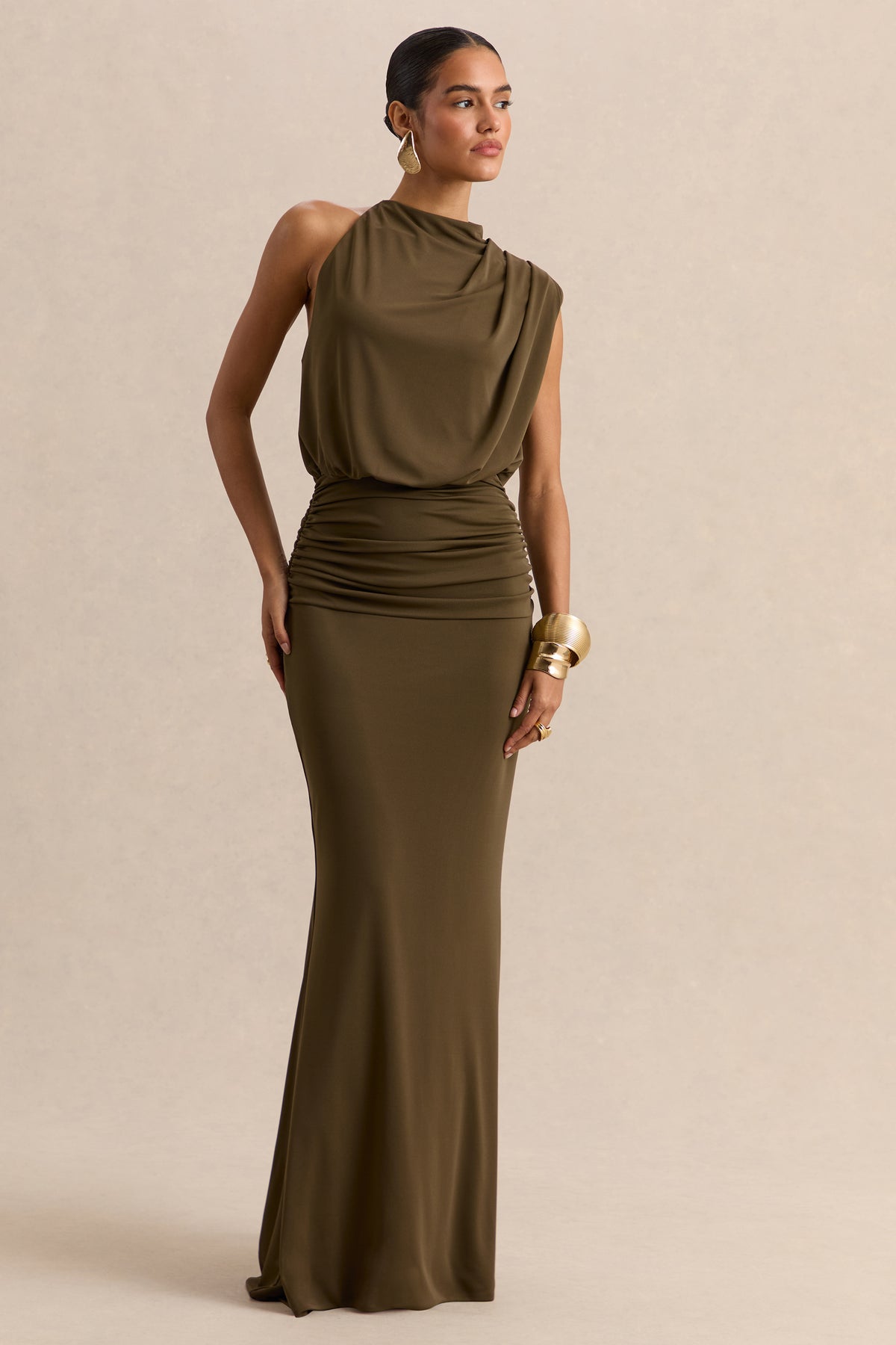 ECM_HR_CL137014035 - Umaira - Khaki High-Neck Maxi Dress 03.jpg