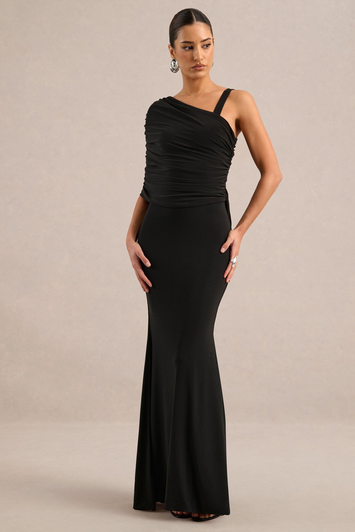 ECM_HR_CL137097002 - Sylvie _ Black Asymmetric-Neck Maxi Dress0.jpg