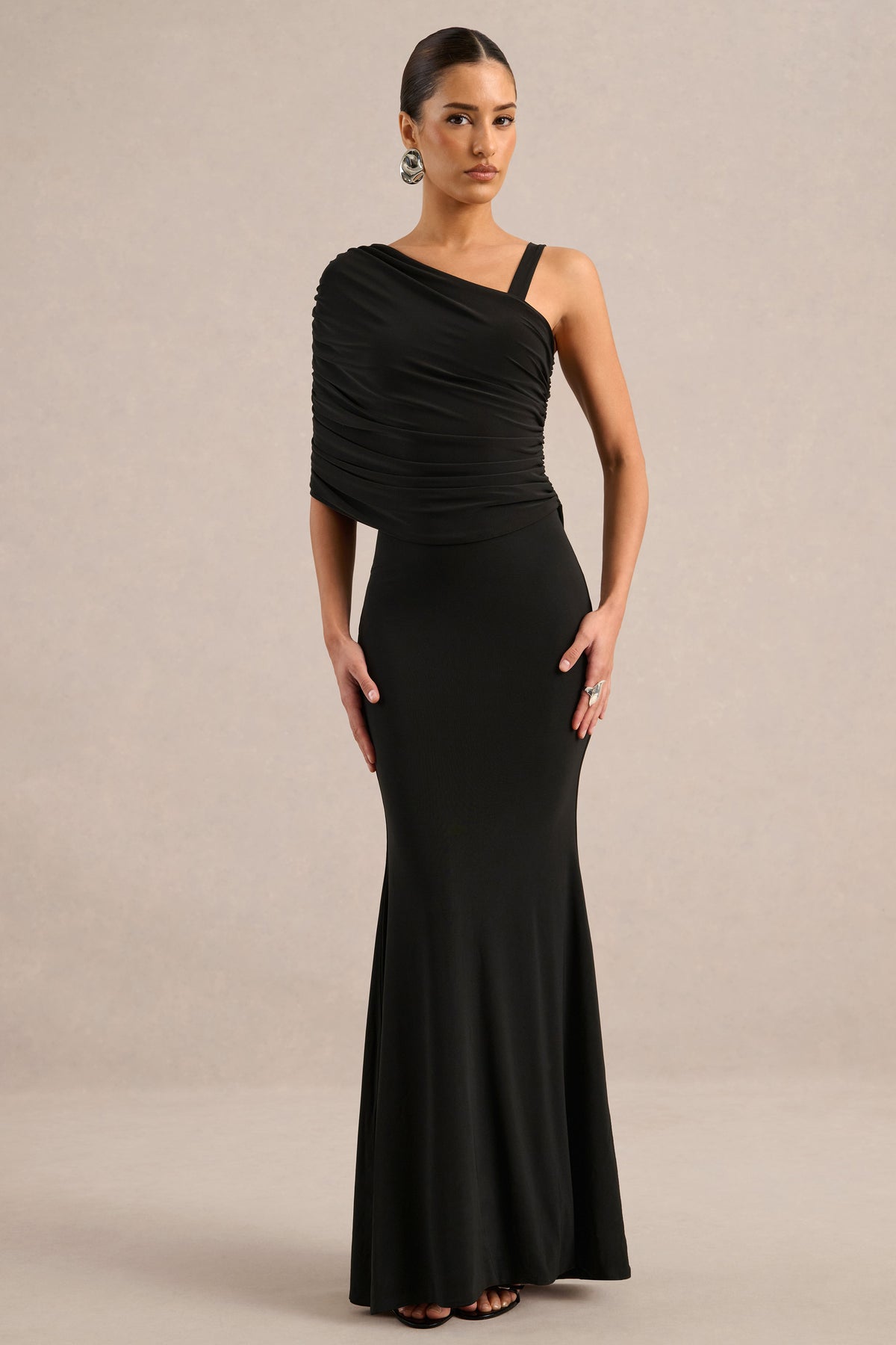 ECM_HR_CL137097002 - Sylvie _ Black Asymmetric-Neck Maxi Dress2.jpg