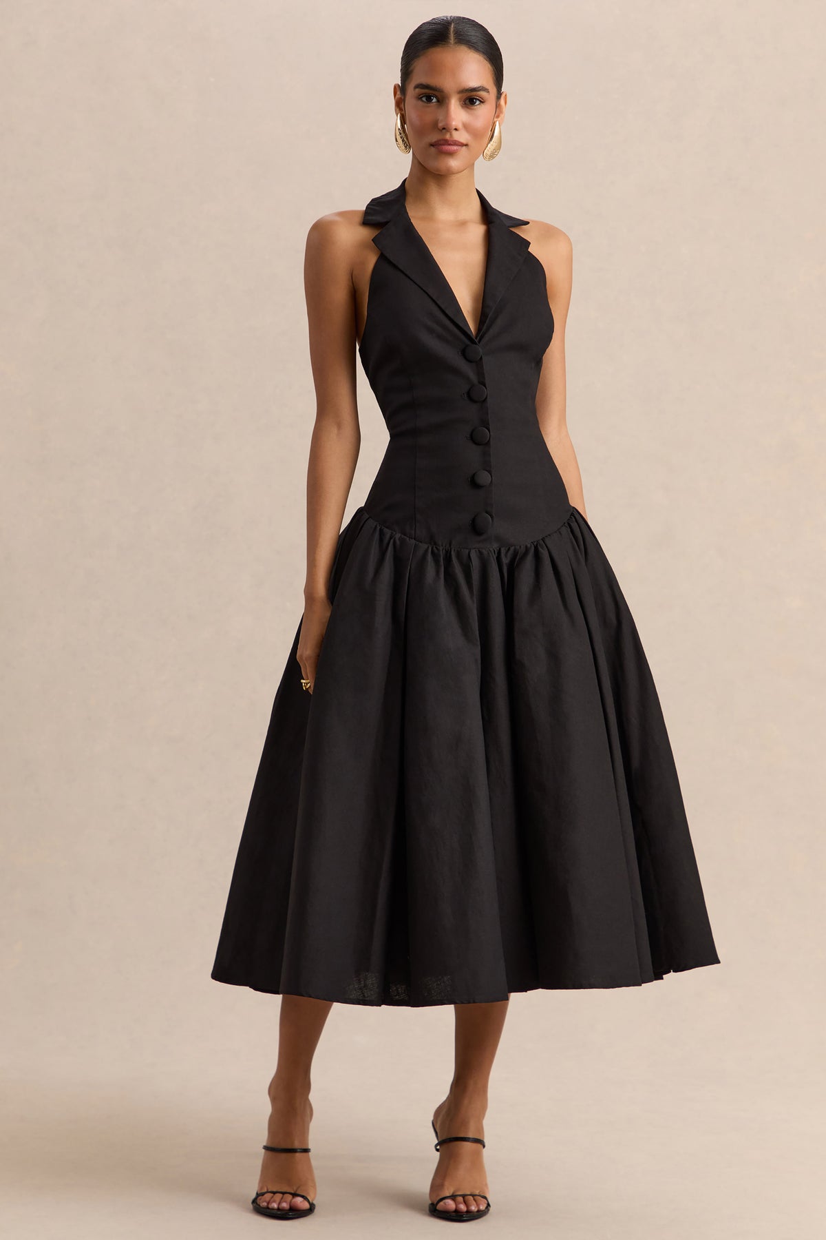 ECM_HR_CL137120001---Ella-_-Black-Plunge-Neck-Midi-Dress-With-Drop-Waist-01.jpg