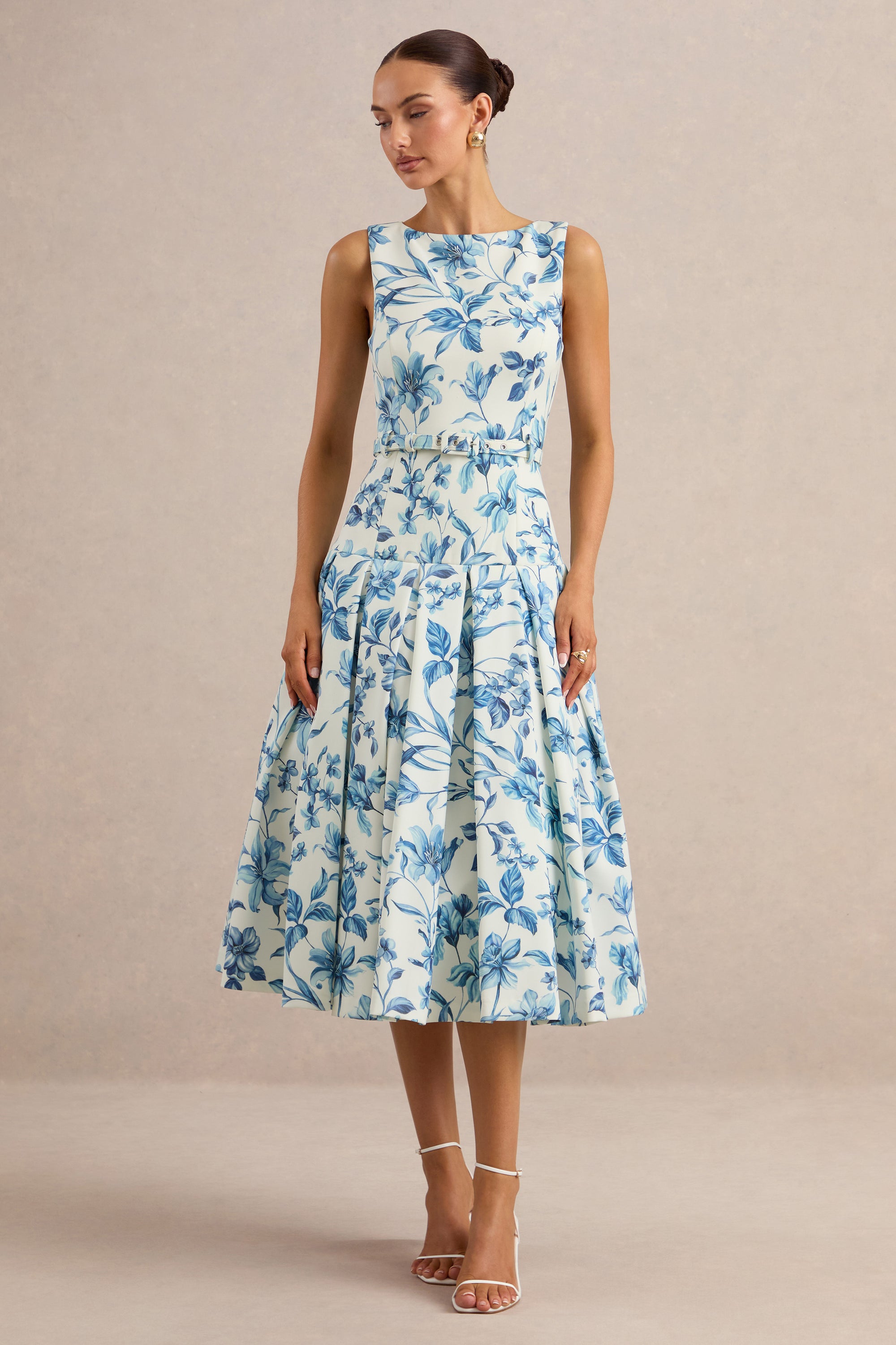 ECM_HR_CL137195110 - Sunnira _ Blue Porcelain Print Boat-Neck Midi Dress With Drop-Waist 0.jpg
