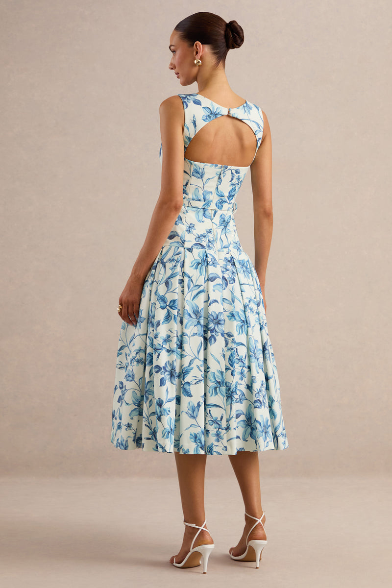 ECM_HR_CL137195110 - Sunnira _ Blue Porcelain Print Boat-Neck Midi Dress With Drop-Waist 5.jpg