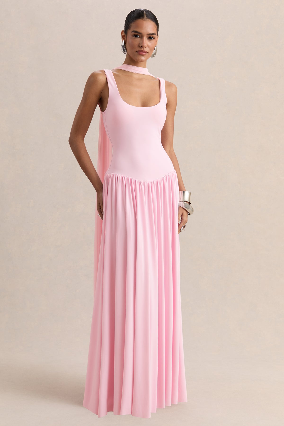 ECMH-HR-CL137204084 - Aurina - Pink Square-Neck Maxi Dress With Scarf-Detail 07.jpg
