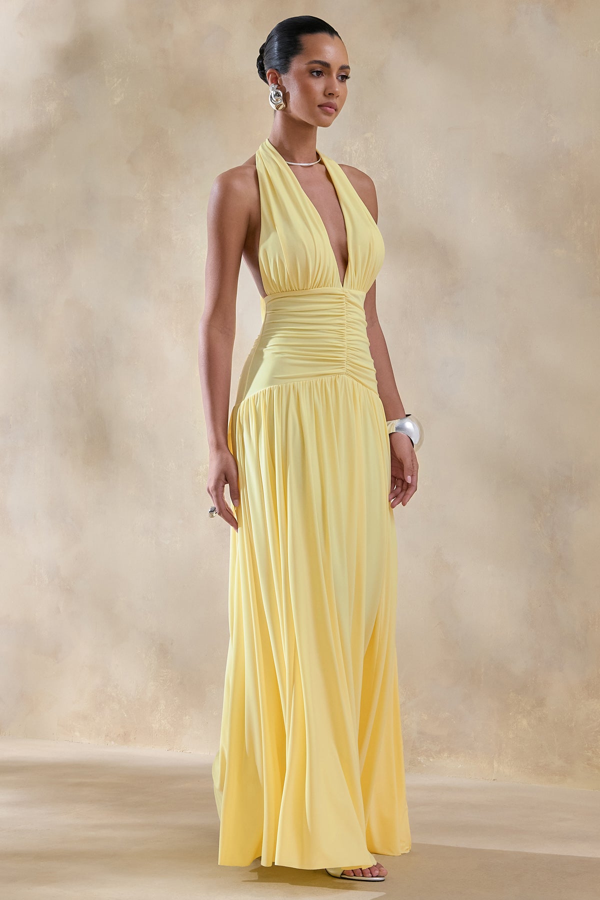 CL137280121 - Bettina | Lemon Plunge-Neck Maxi Dress With Gathered-Detailing 07.jpg