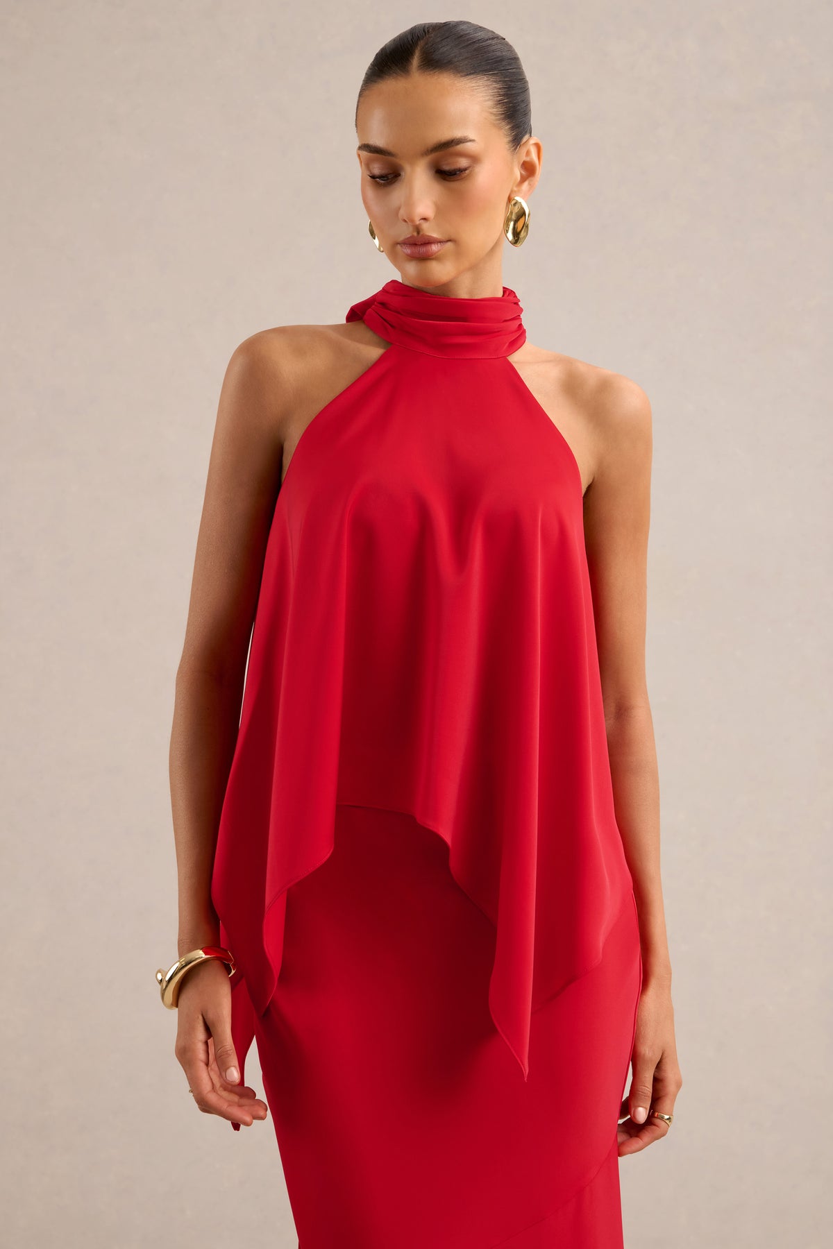CL137321100 - Sancelle _ Red Matte Satin Halter-Neck Top4.jpg