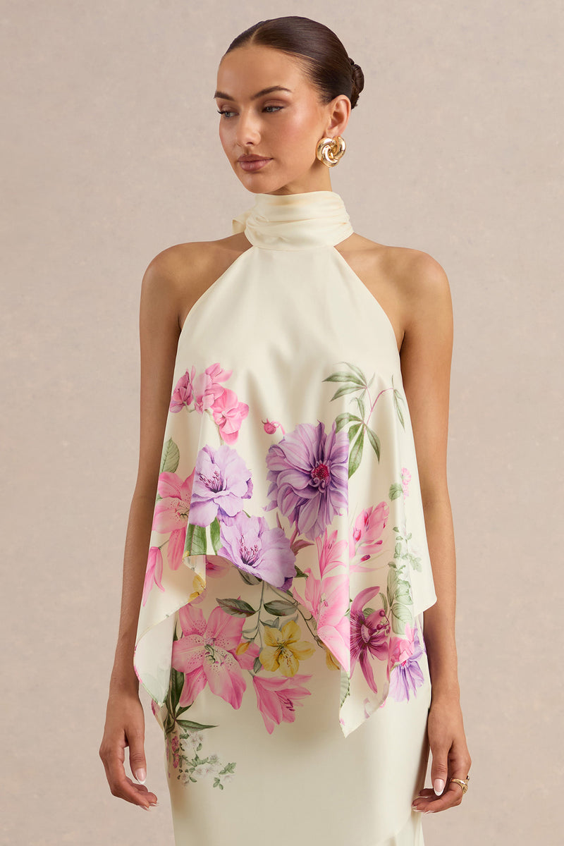 ECM_HR_CL137321111 - Sancelle _ Cream Border Floral Print Matte Satin Halter-Neck Top + ECM_HR_CL137649111 - Vayla _ Cream Floral Print Matte Satin Asymmetric Drop-Waist Maxi Skirt 3.jpg