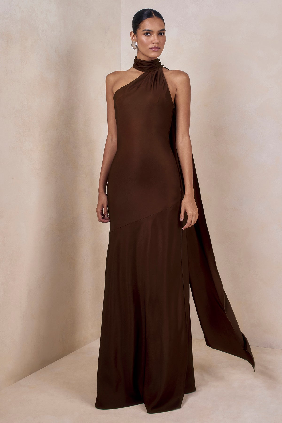 ECM_HR_CL137329022 - Cara _ Brown Satin High-Neck Maxi Dress 1.jpg