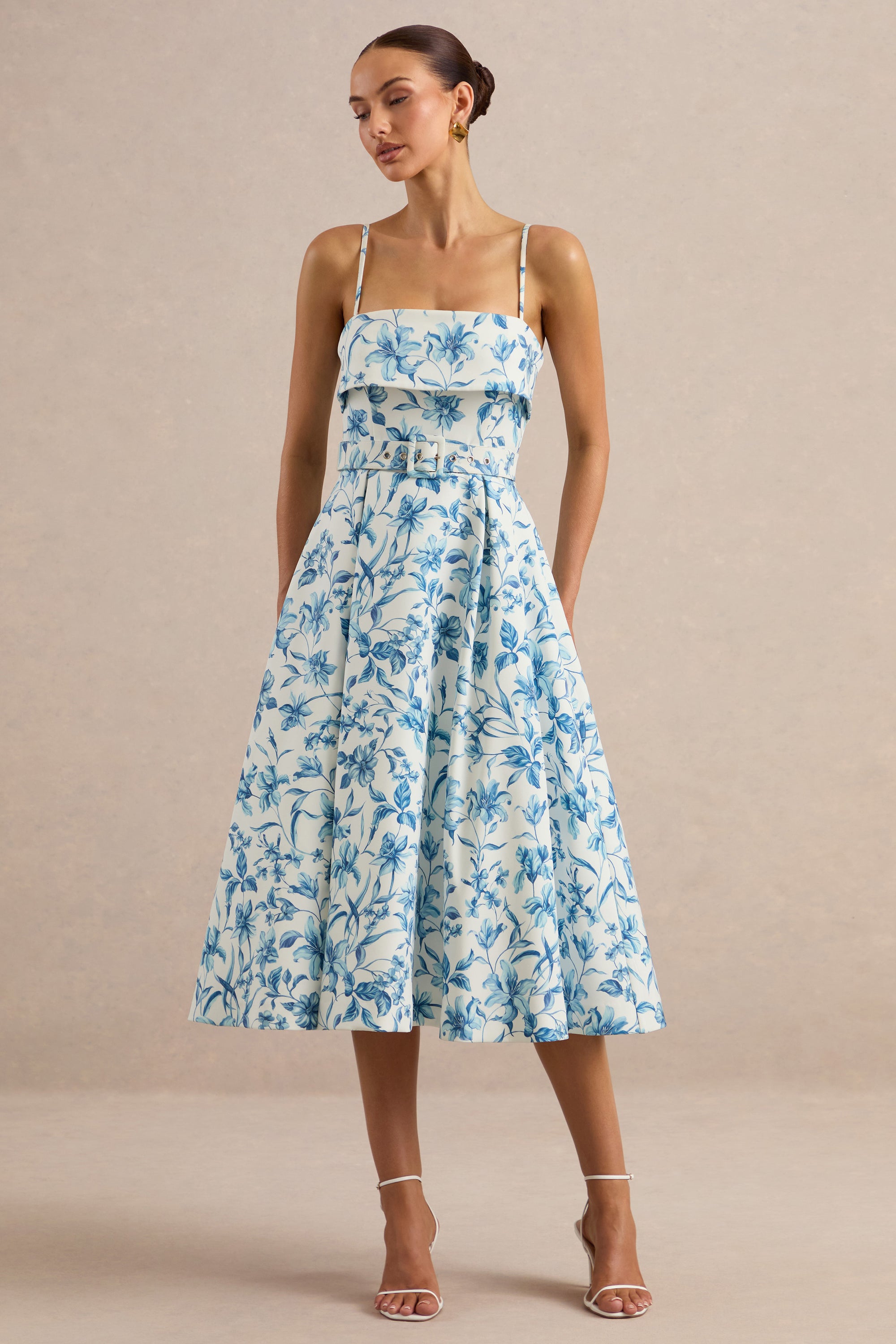 ECM_HR_CL137336153 - Devina _ Blue Porcelain Print Square-Neck Belted Midi-Dress 2.jpg