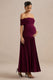 ECM_HR_CL137370102 - Juliette | Burgundy Bardot-Neck Maternity Maxi Dress With Drop-Waist0.jpg