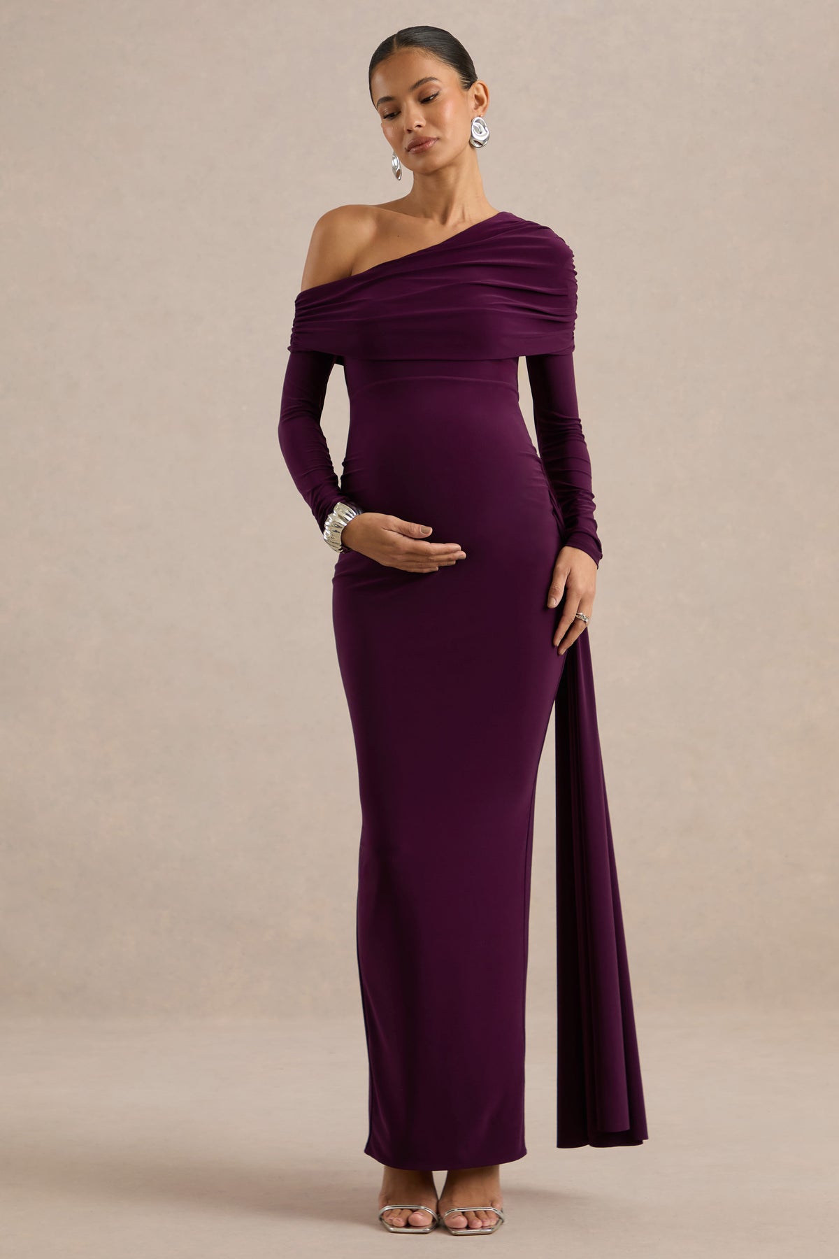 ECM_HR_CL137373090 - Amara | Purple Asymmetric-Neck Maternity Maxi Dress With Sash Detail1.jpg