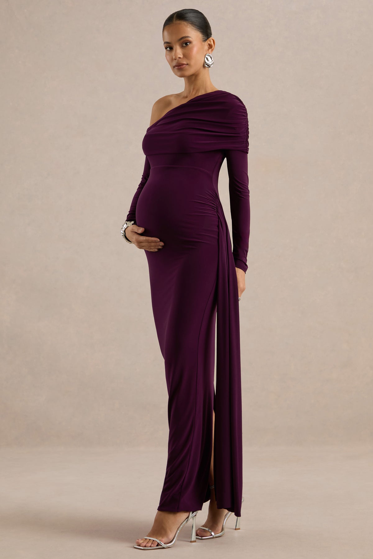 ECM_HR_CL137373090 - Amara | Purple Asymmetric-Neck Maternity Maxi Dress With Sash Detail3.jpg