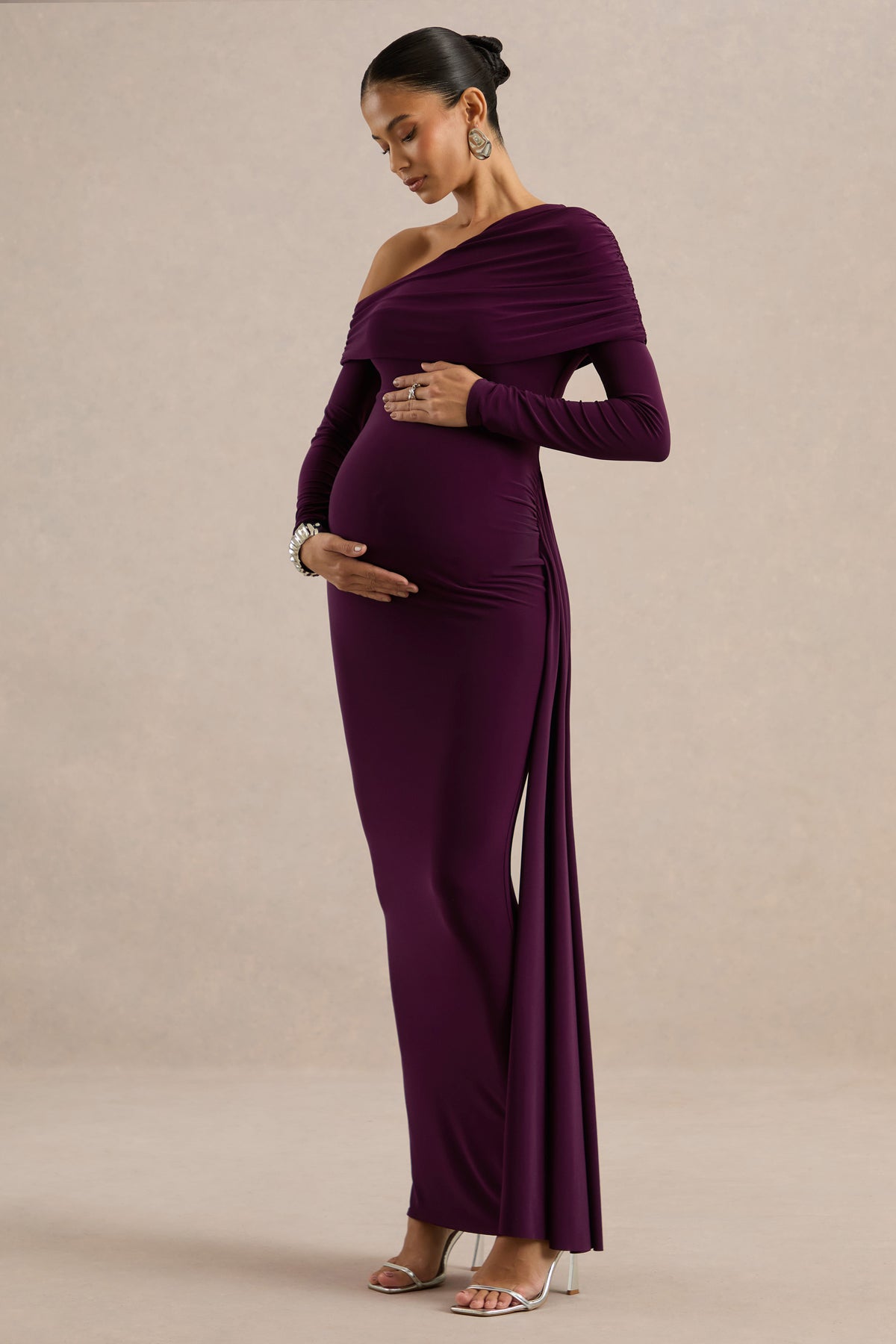 ECM_HR_CL137373090 - Amara | Purple Asymmetric-Neck Maternity Maxi Dress With Sash Detail5.jpg