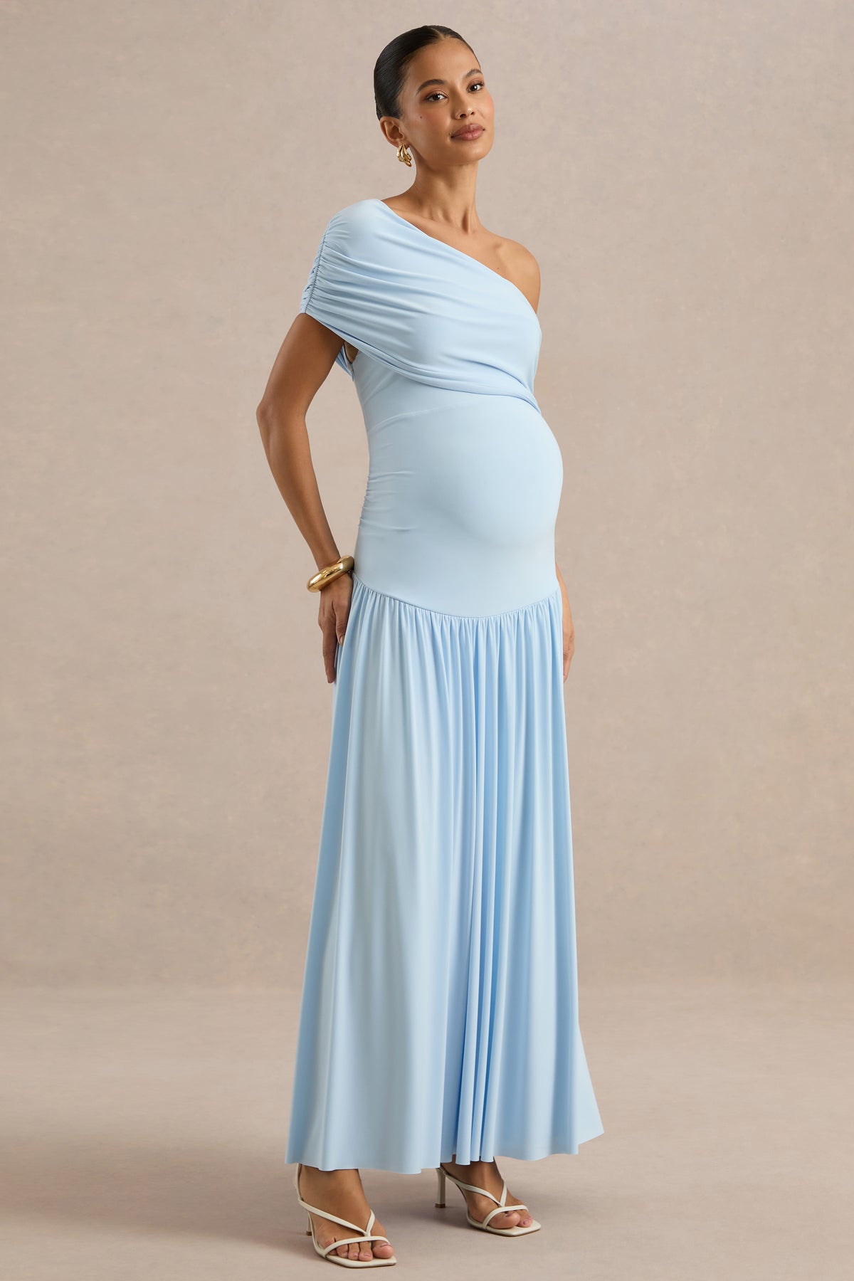 ECM_HR_CL137445013 - Noah Light Blue Jersey Ruched One Shoulder Maternity A-Line Maxi Dress With Drop Waist10.jpg