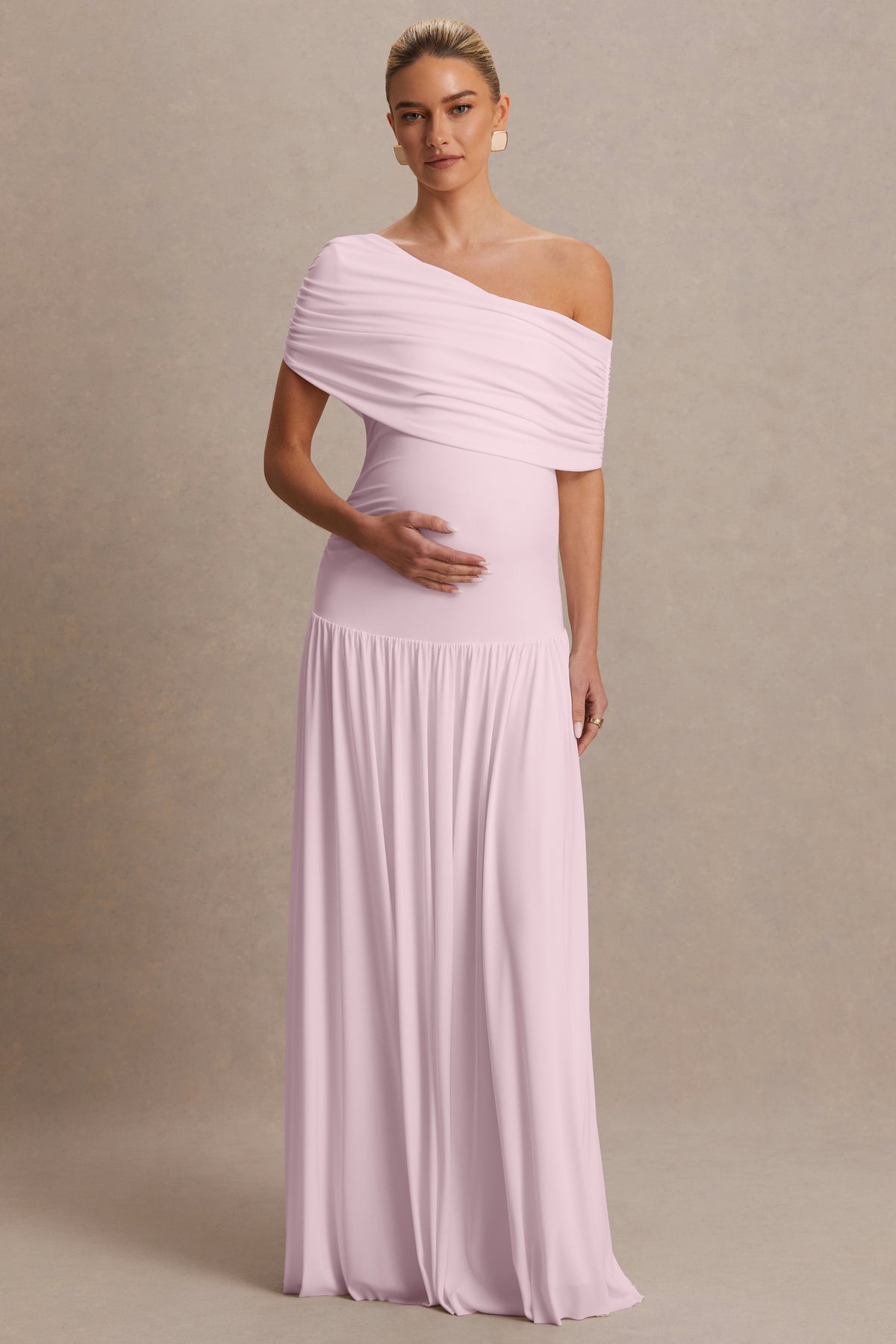 HR_CL137445081 - Noah Light Pink Asymmetric-Neck Maxi Dress With Drop-Waist 01.jpg