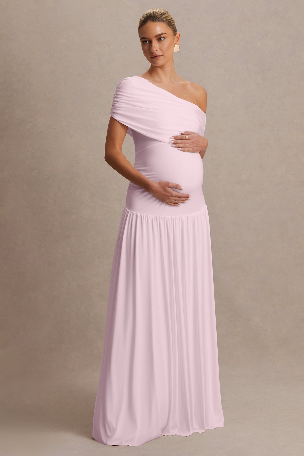 HR_CL137445081 - Noah Light Pink Asymmetric-Neck Maxi Dress With Drop-Waist 03.jpg