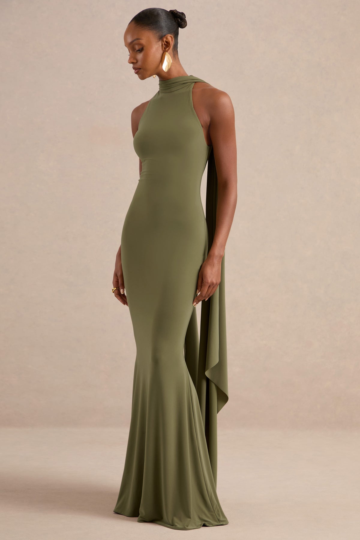 ECM_HR_CL137448031 - Cordy Olive High-Neck Maxi Dress With Cape1.jpg