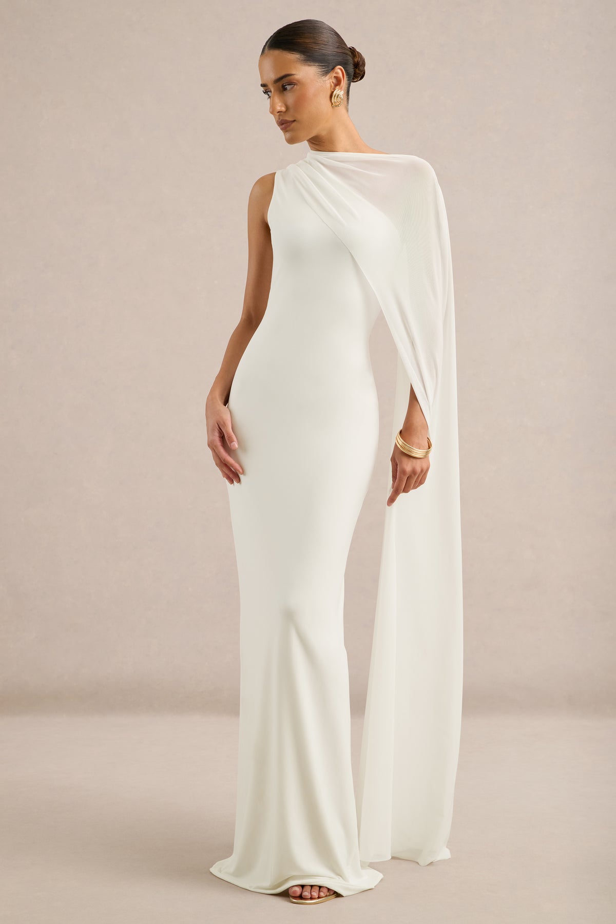 ECM_HR_CL137449110 - Mirelle _ White High-Neck Maxi Dress With Cape-Sleeve1.jpg