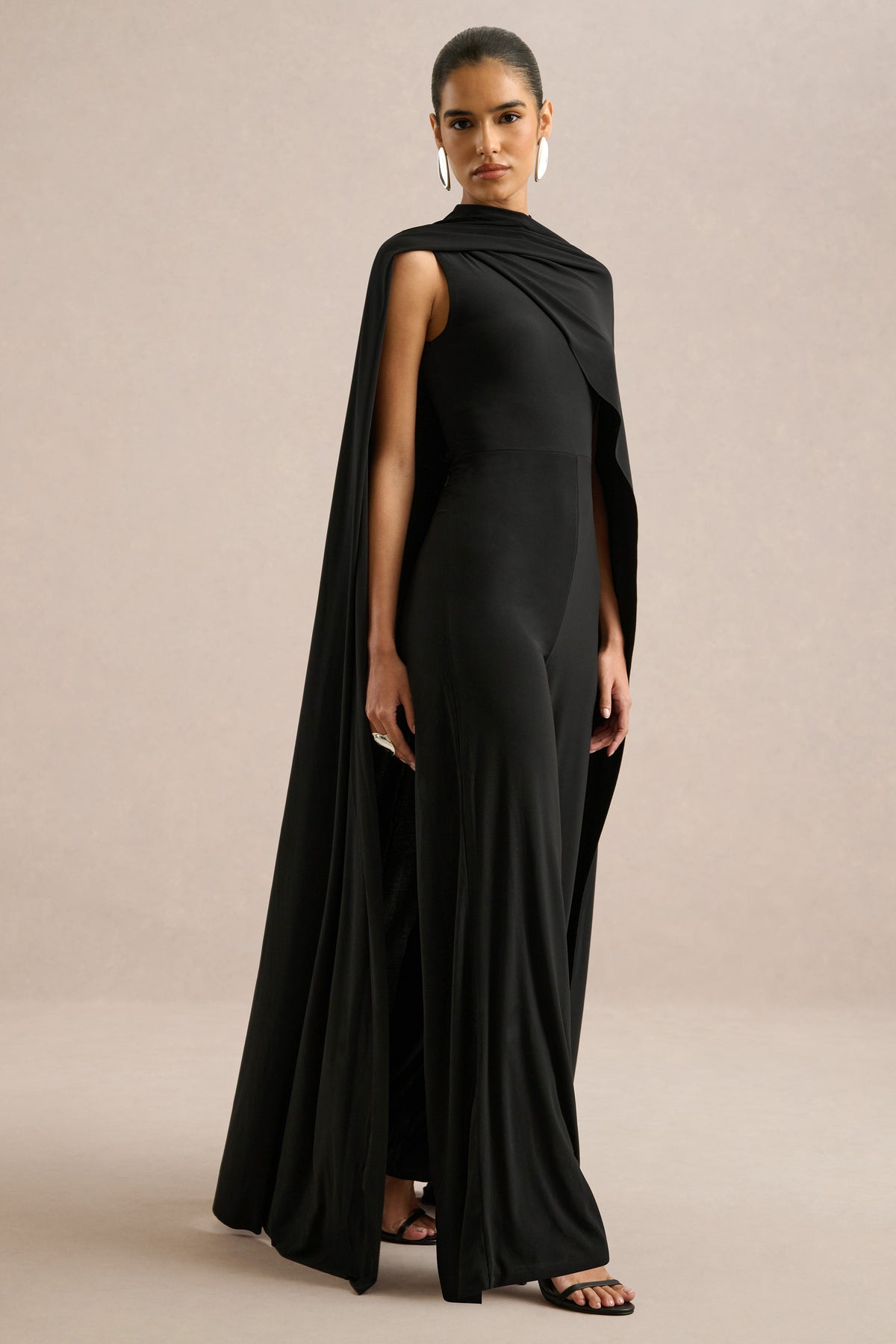 ECM_HR_CL137502001 - Seema _ Black High-Neck Jumpsuit With Cape2.jpg