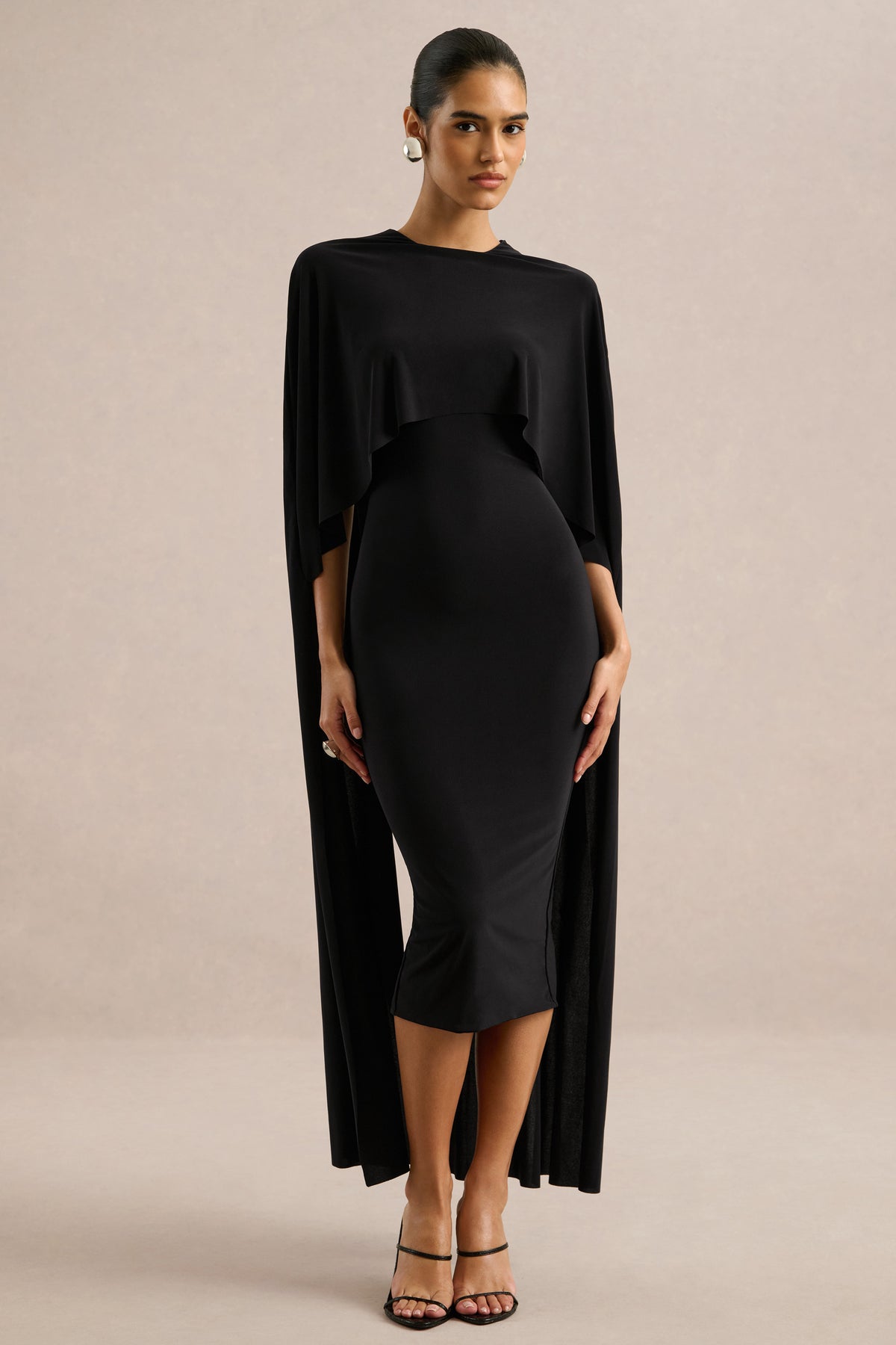 ECM_HR_CL137525001 - Kalani _ Black Crew-Neck Midi Dress With Cape-Sleeves0.jpg