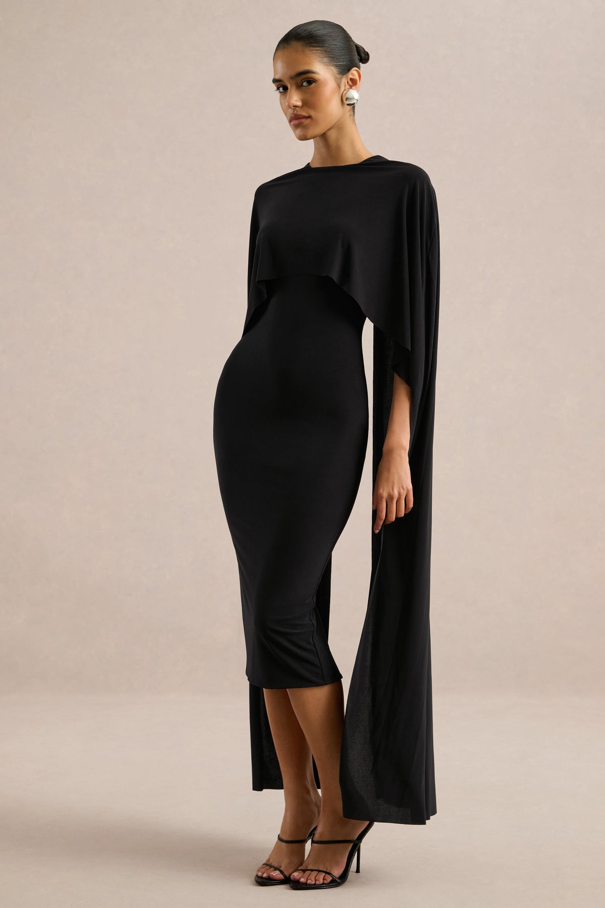 ECM_HR_CL137525001 - Kalani _ Black Crew-Neck Midi Dress With Cape-Sleeves1.jpg