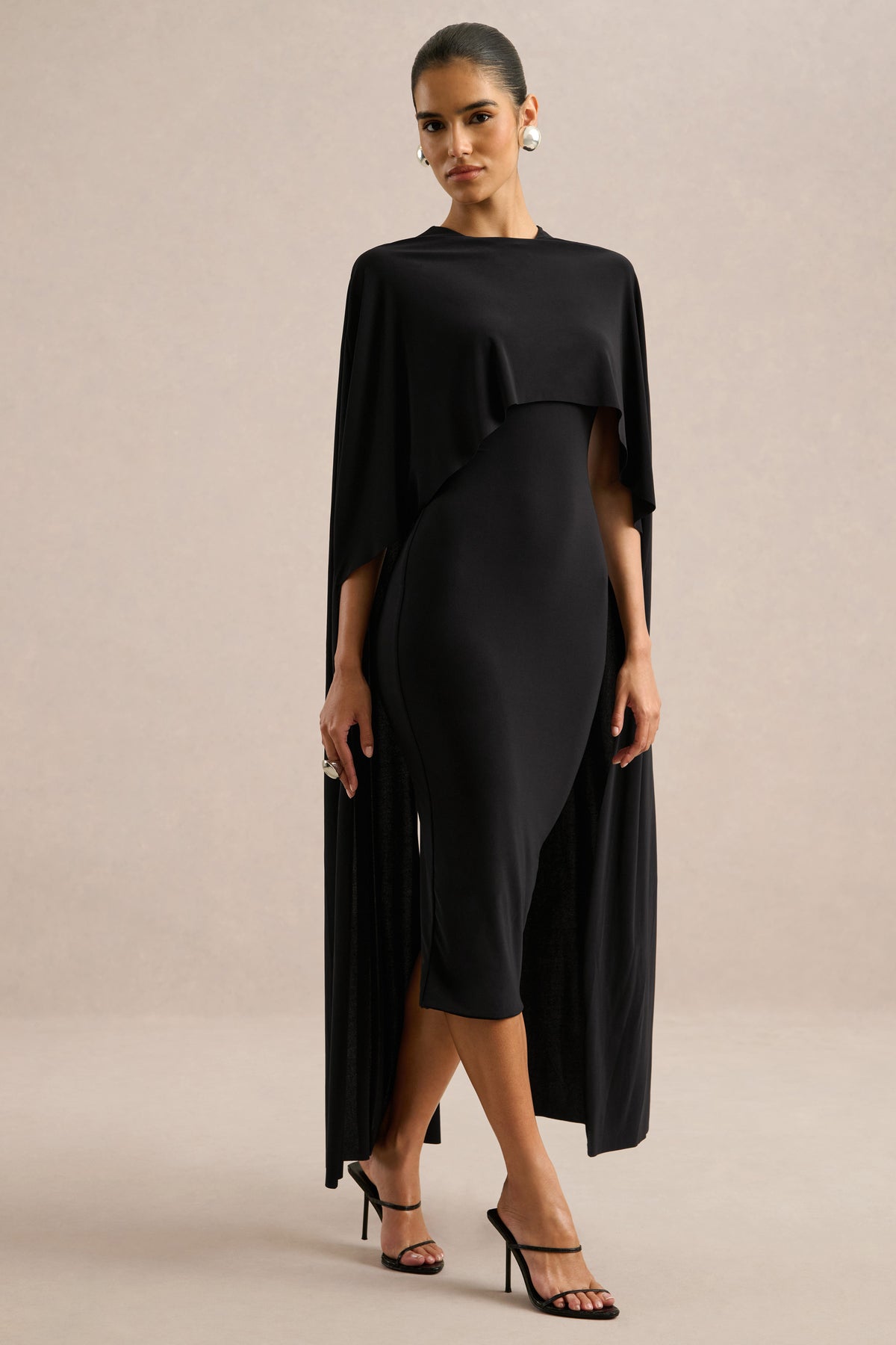 ECM_HR_CL137525001 - Kalani _ Black Crew-Neck Midi Dress With Cape-Sleeves2.jpg