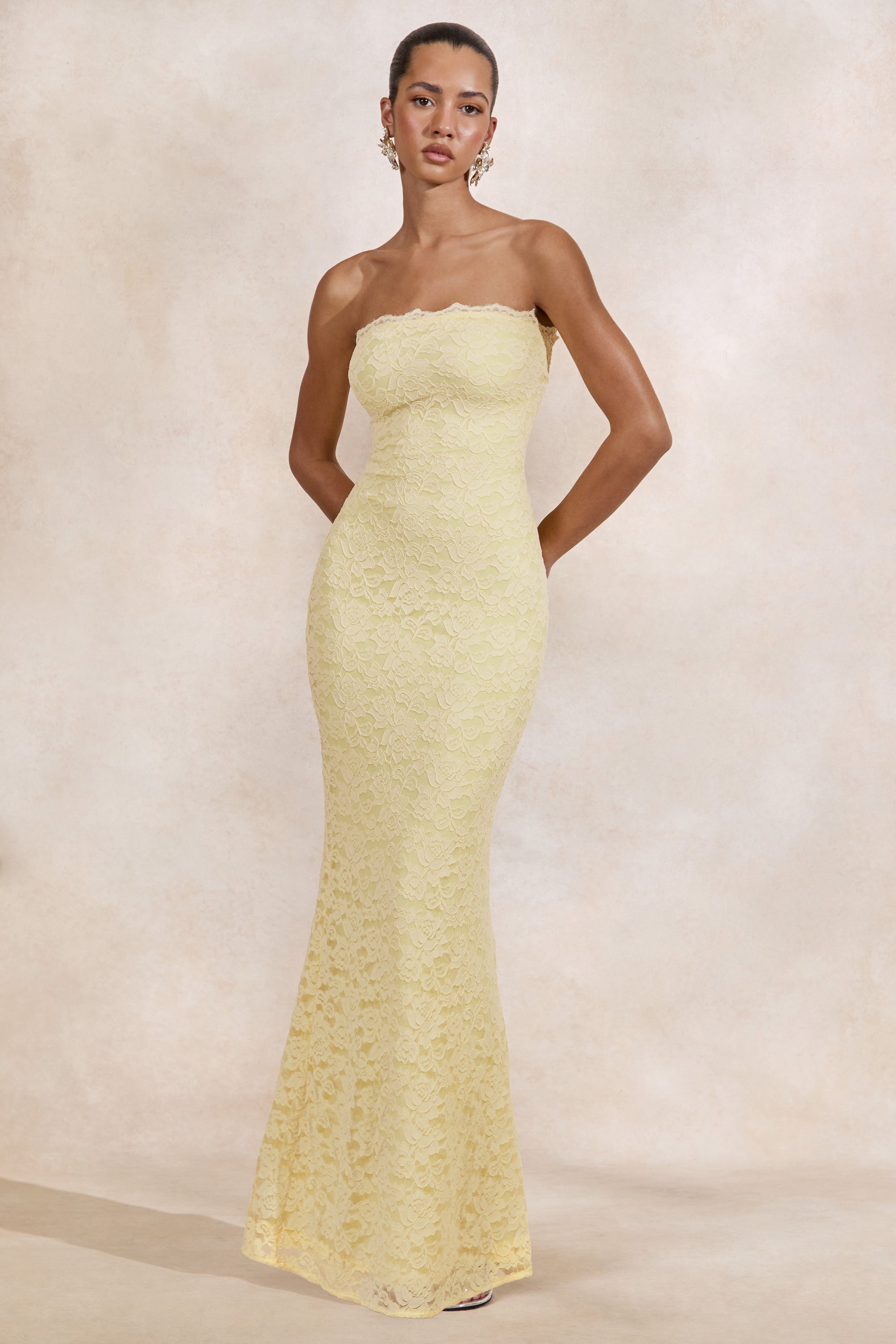 CL137628121 - Massima _ Lemon Lace Bandeau Maxi Dress With Scarf-Detail1.jpg