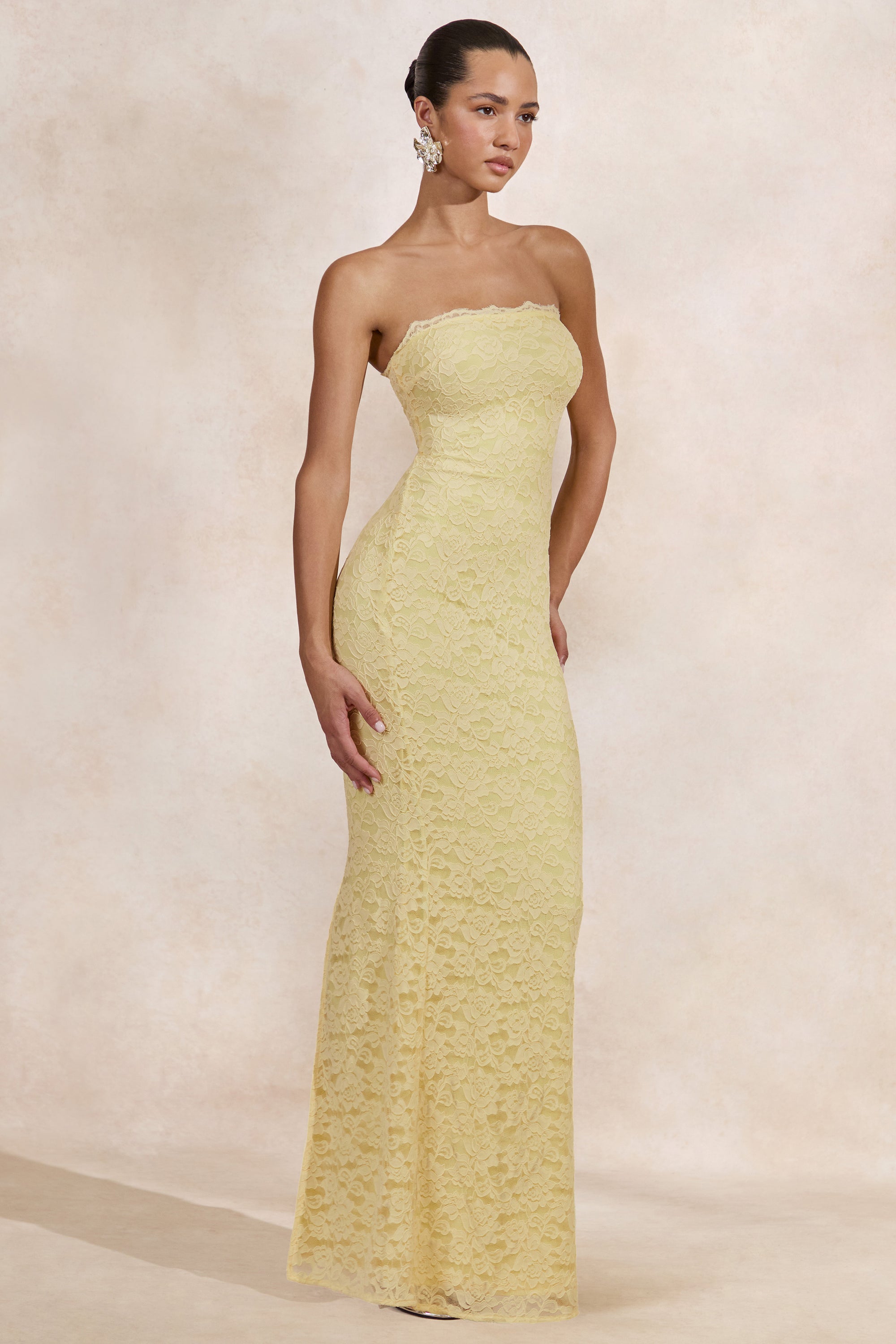 CL137628121 - Massima _ Lemon Lace Bandeau Maxi Dress With Scarf-Detail2.jpg