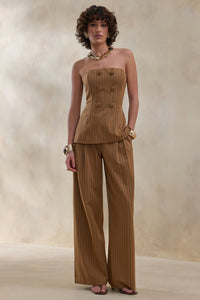 ECM_HR_CL137640021 - Mavi | Brown Pinstripe Bandeau Tailored-Top + ECM_HR_ECM_HR_CL137642021 - Meliva | Brown Pinstripe Wide-Leg Tailored Trouser  0.jpg