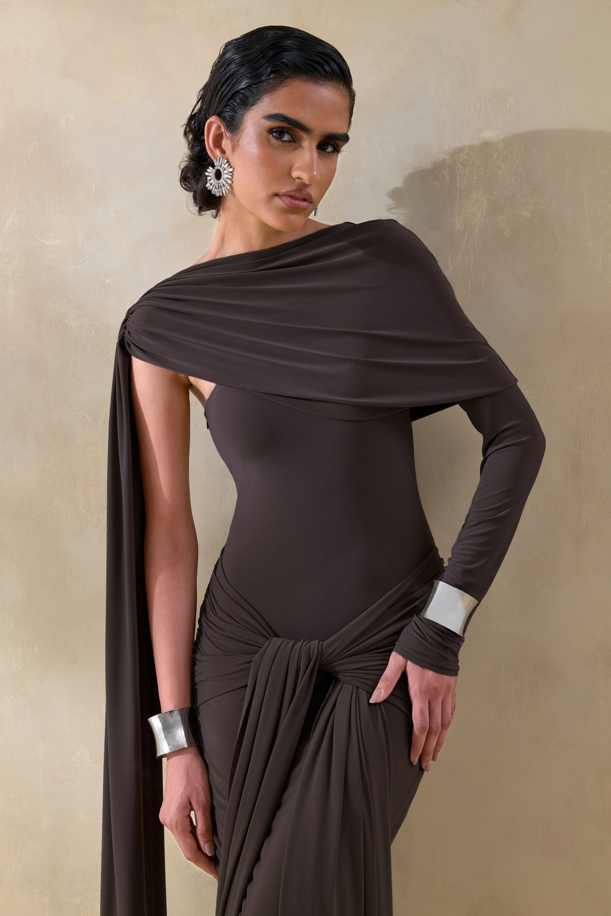ECM_HR_CL137653022---Trisara-_-Brown-Asymmetric-Neck-Maxi-Dress-With-Gathered-Detailing-And-Sash-4.jpg