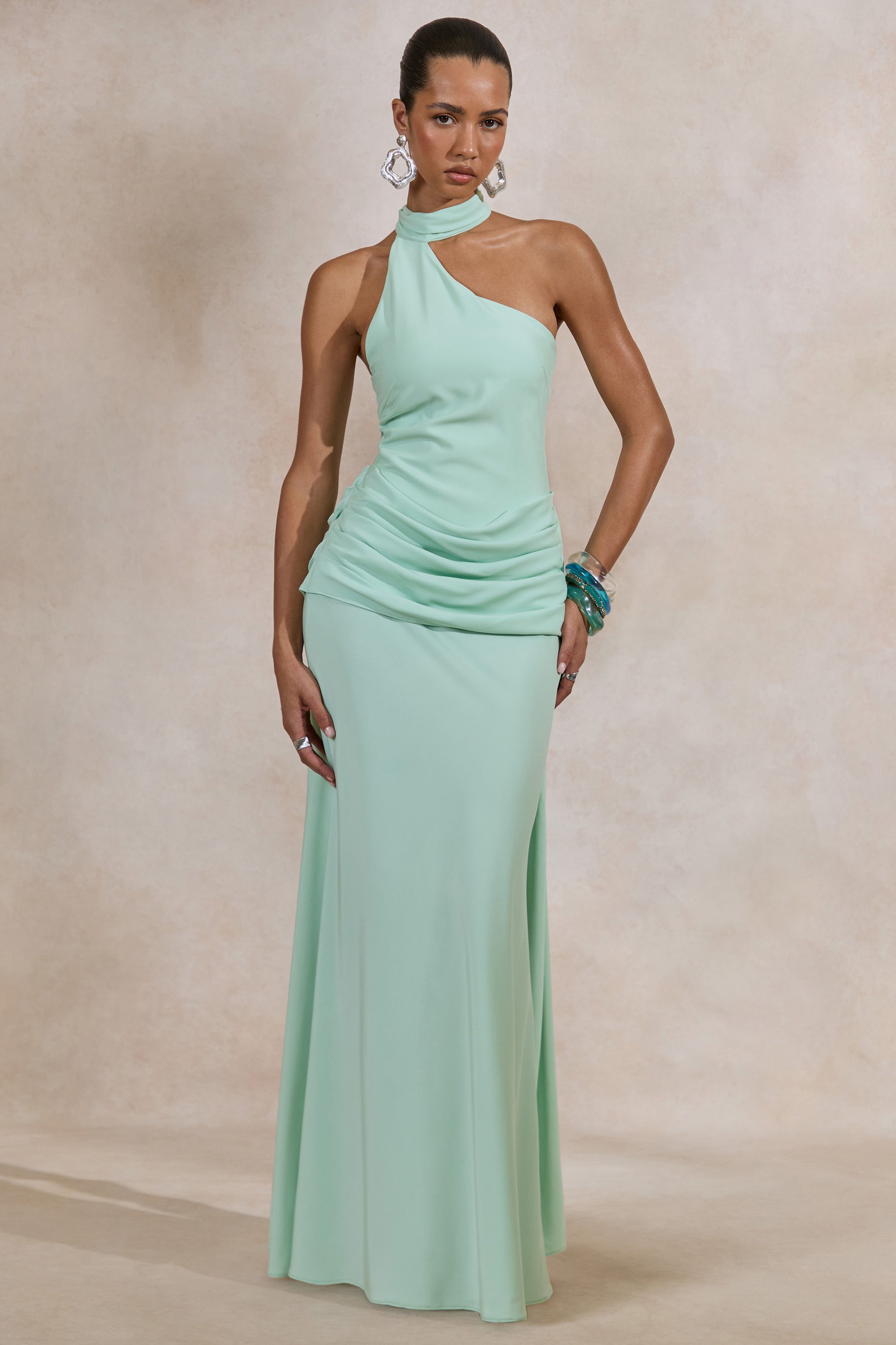 ECM_HR_CL137729032 - Aevina _ Mint Satin Asymmetric-Neck Maxi Dress With Sash-Detail0.jpg