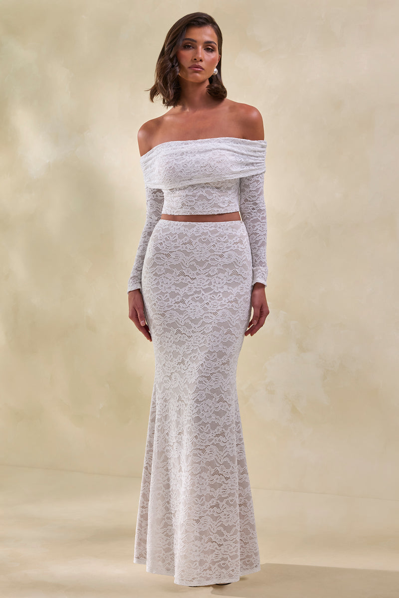 ECM_HR_CL137783110 - Virena White Lace Bardot-Neck Crop-Top + CL137784110 - Viselle White Lace Maxi Skirt1.jpg
