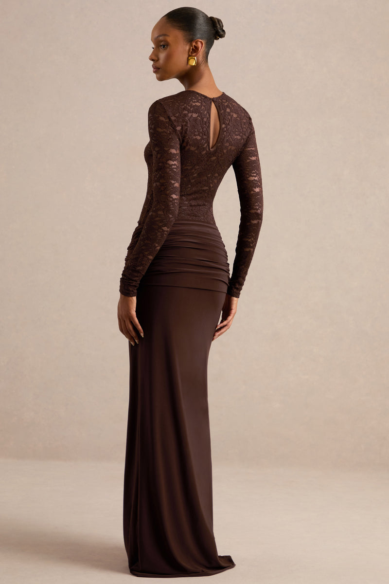 ECM_HR_CL137814022 - Melassia _ Brown Wide-Neck Lace Bodysuit With Long-Sleeve + CL137830022 - Florine _ Dark Brown Twisted Waist Maxi Skirt10.jpg