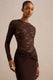 ECM_HR_CL137814022 - Melassia _ Brown Wide-Neck Lace Bodysuit With Long-Sleeve + CL137830022 - Florine _ Dark Brown Twisted Waist Maxi Skirt5.jpg
