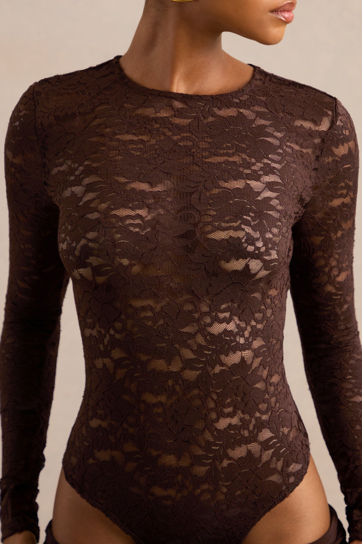 ECM_HR_CL137814022 - Melassia _ Brown Wide-Neck Lace Bodysuit With Long-Sleeve + CL137830022 - Florine _ Dark Brown Twisted Waist Maxi Skirt9.jpg