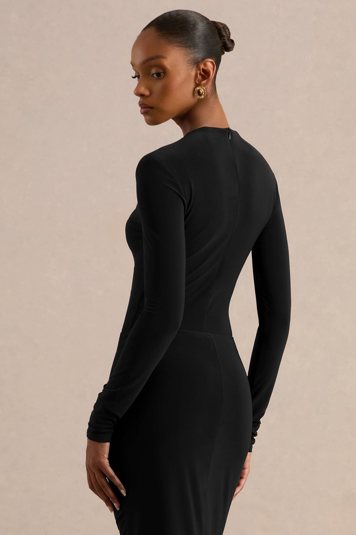 CL137816001 - Lorvia Black High-Neck Bodysuit With Long-Sleeves8.jpg