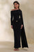 ECM_HR_CL137876001 - Bessy _ Black Asymmetric-Neck Maxi Dress With Gathered-Detailing And Sash 3.jpg
