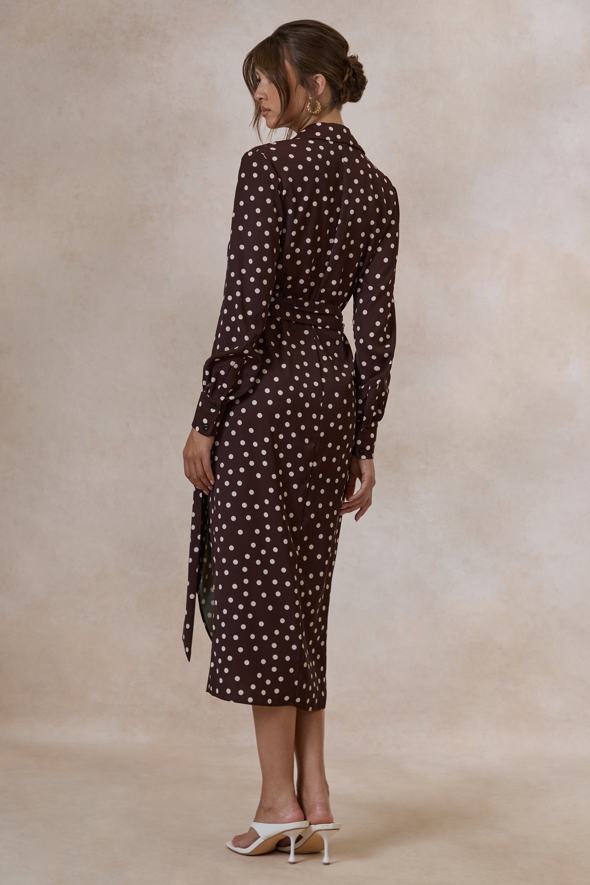 ECM_HR_CL137938031 - Amarosia _ Brown Polka-Dot Wrap Shirt Midi-Dress 6.jpg